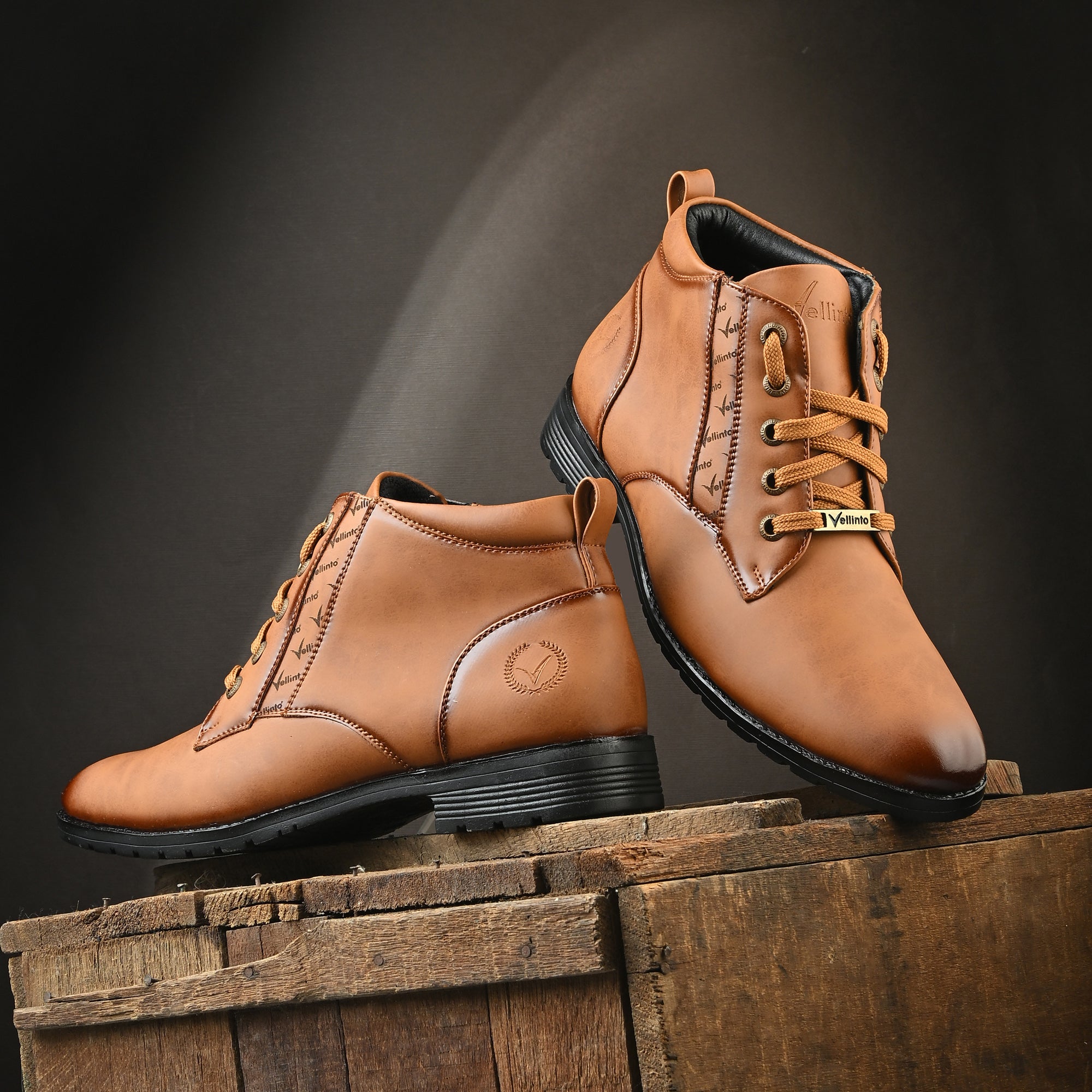 Vellinto Vellinto SANDUNE Casual Mid-Ankle Synthetic leather Boots For Men Boots For Men