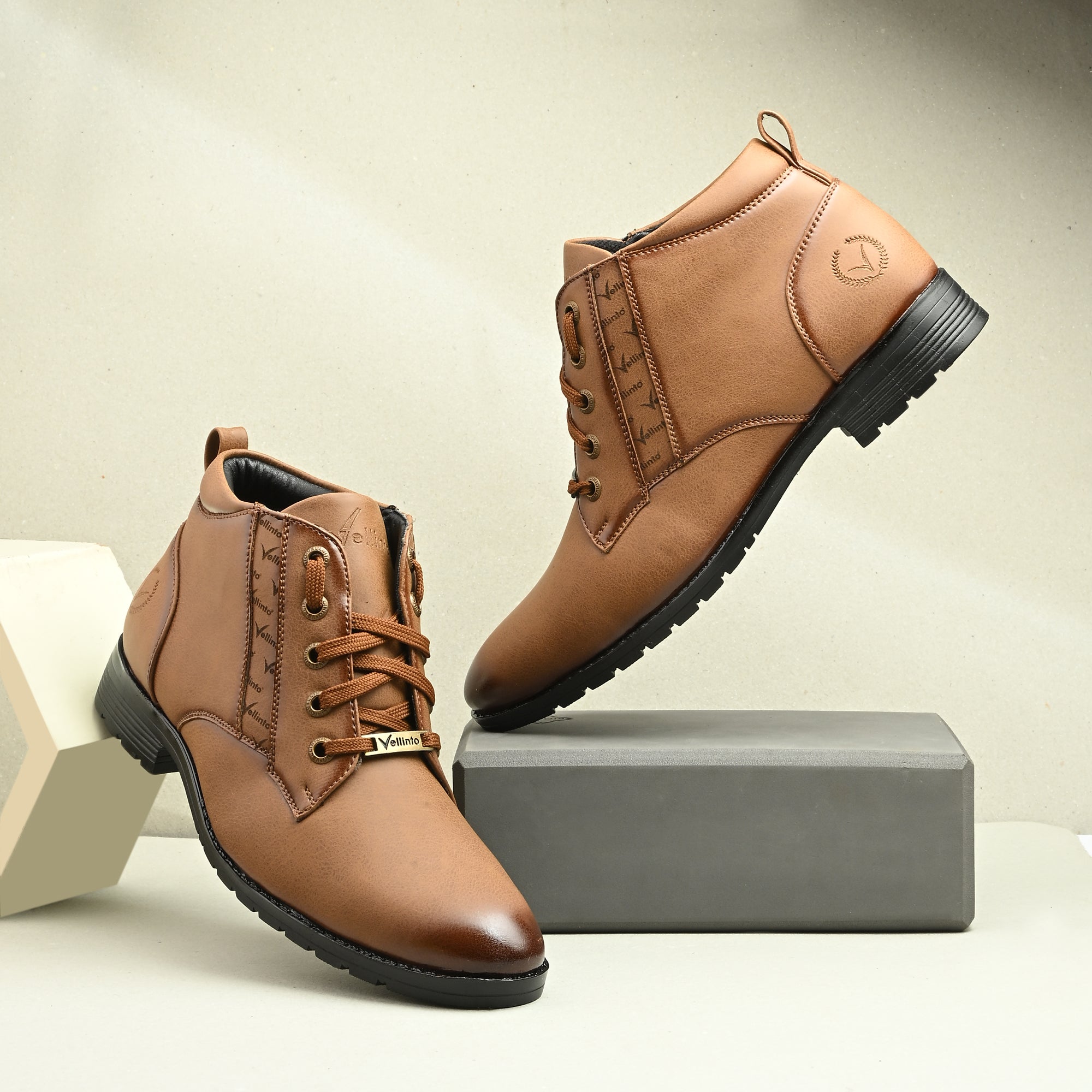 Vellinto Vellinto SANDUNE Casual Mid-Ankle Synthetic leather Boots For Men Boots For Men