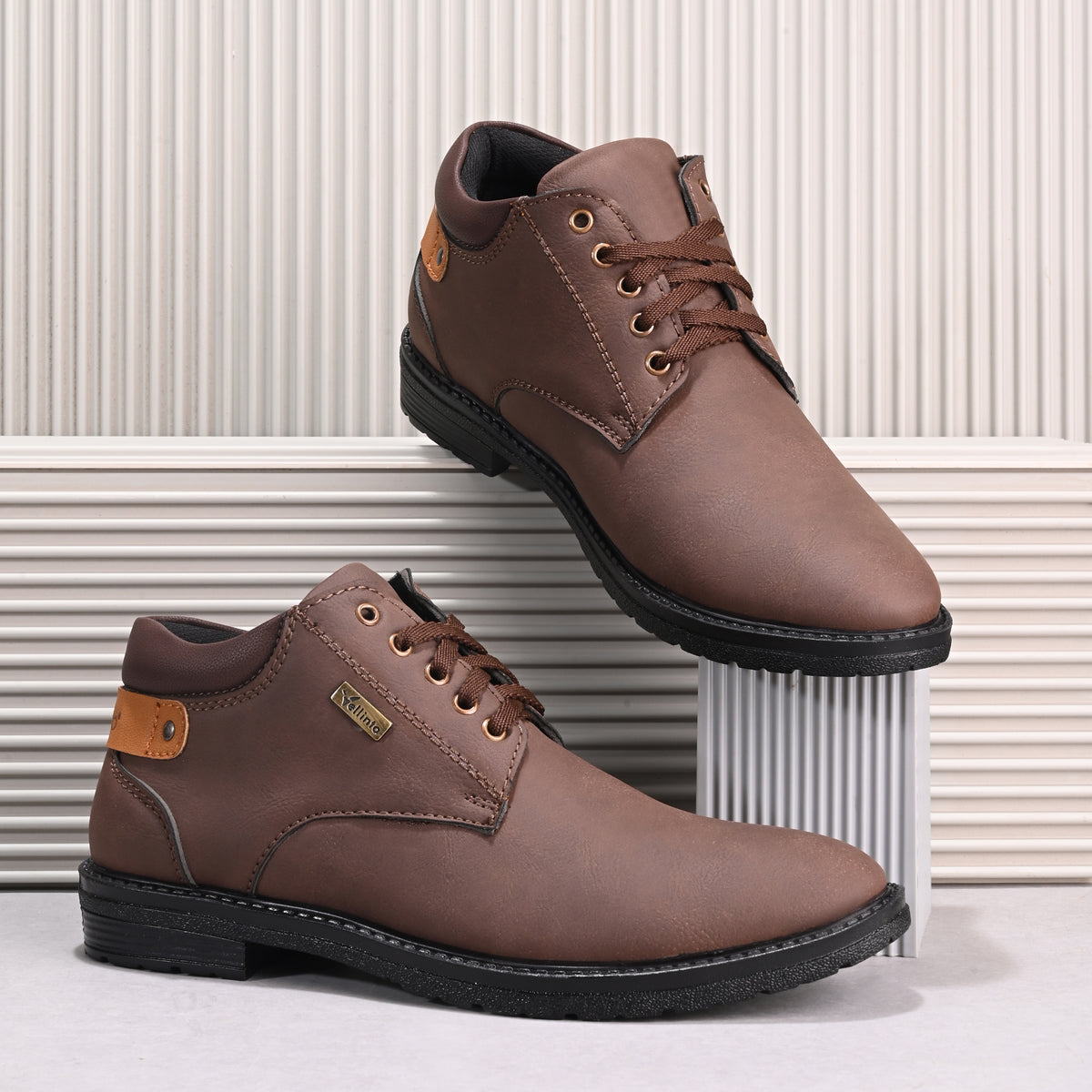 Vellinto Vellinto DAPPER Casual Boots For Men ll Synthetic Leather Stylish Boots Boots For Men