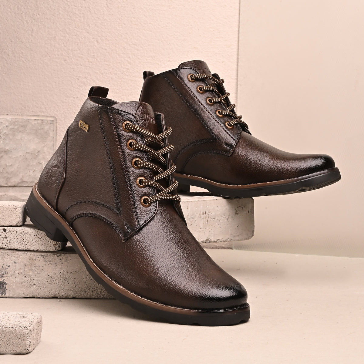 Vellinto PANTHER Men's Casual Outdoor Synthetic Leather Boots Boots For Men