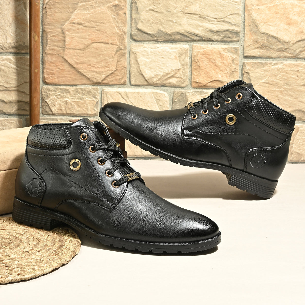 Vellinto OAKWOOD Casual Boots For Men ll Synthetic Leather Formal Boots For Men Boots For Men