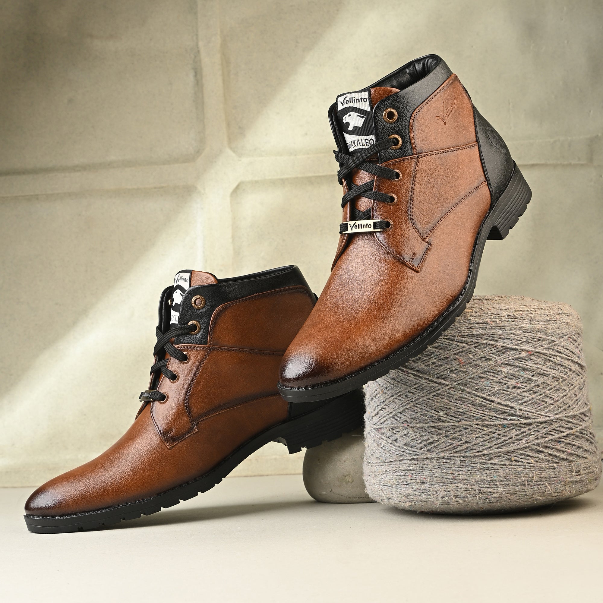 Vellinto FRONTIER Trendy Mid-Ankle Synthetic leather Boots For Men Boots For Men