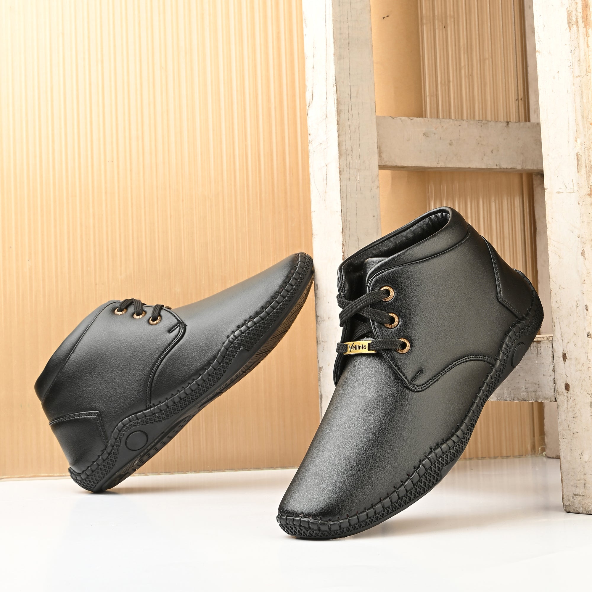 Vellinto FLEXOR Casual Mid-Ankle Synthetic leather Stylish and trendy Boots Boots For Men