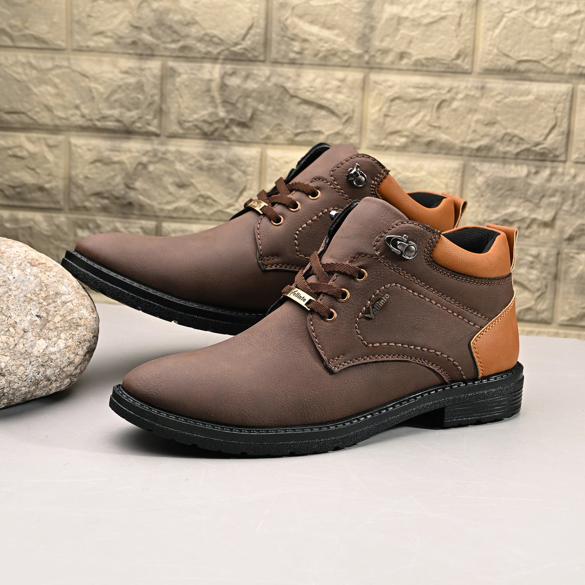 Vellinto Vellinto ALEXANDER Casual Boots For Men ll Synthetic Leather Casuals For Men Boots For Men