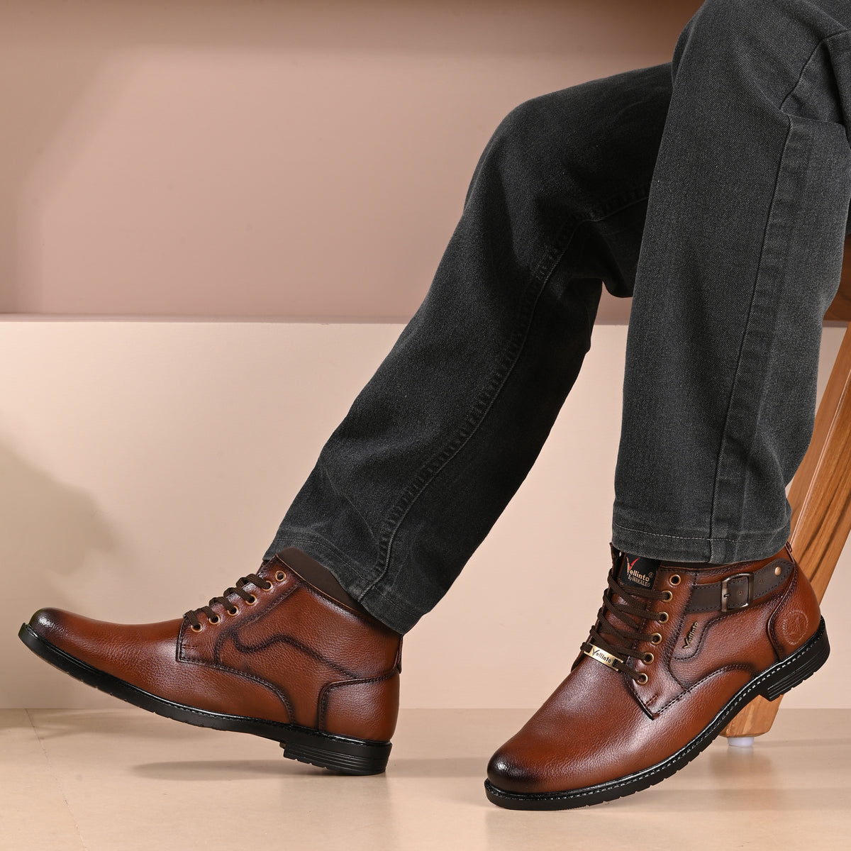 Vellinto Vellinto ALDEN Men's Casual Outdoor Synthetic Leather Boots Boots For Men Casuals For Men