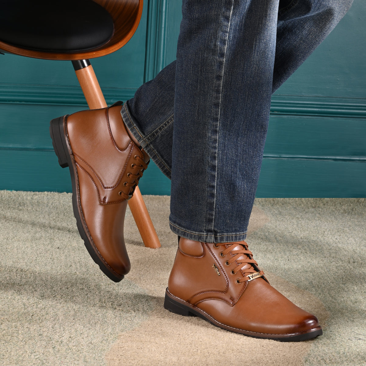 Vellinto Vellinto TRAILBLAZER Casual Boots For Men ll Synthetic Leather Boots Boots For Men