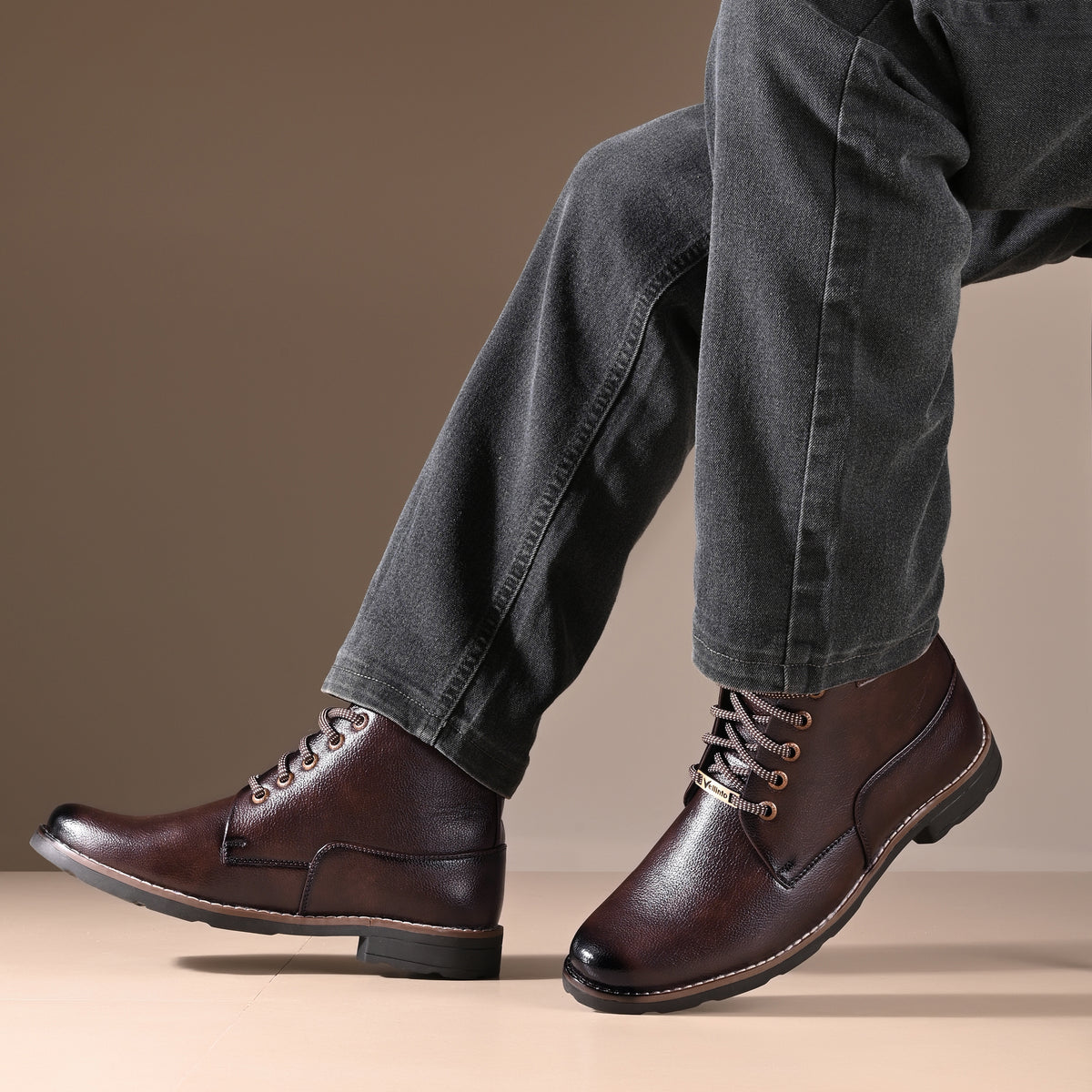 Vellinto ASPHALT Casual Boots For Men ll Synthetic Leather Boots Casuals For Men Boots For Men