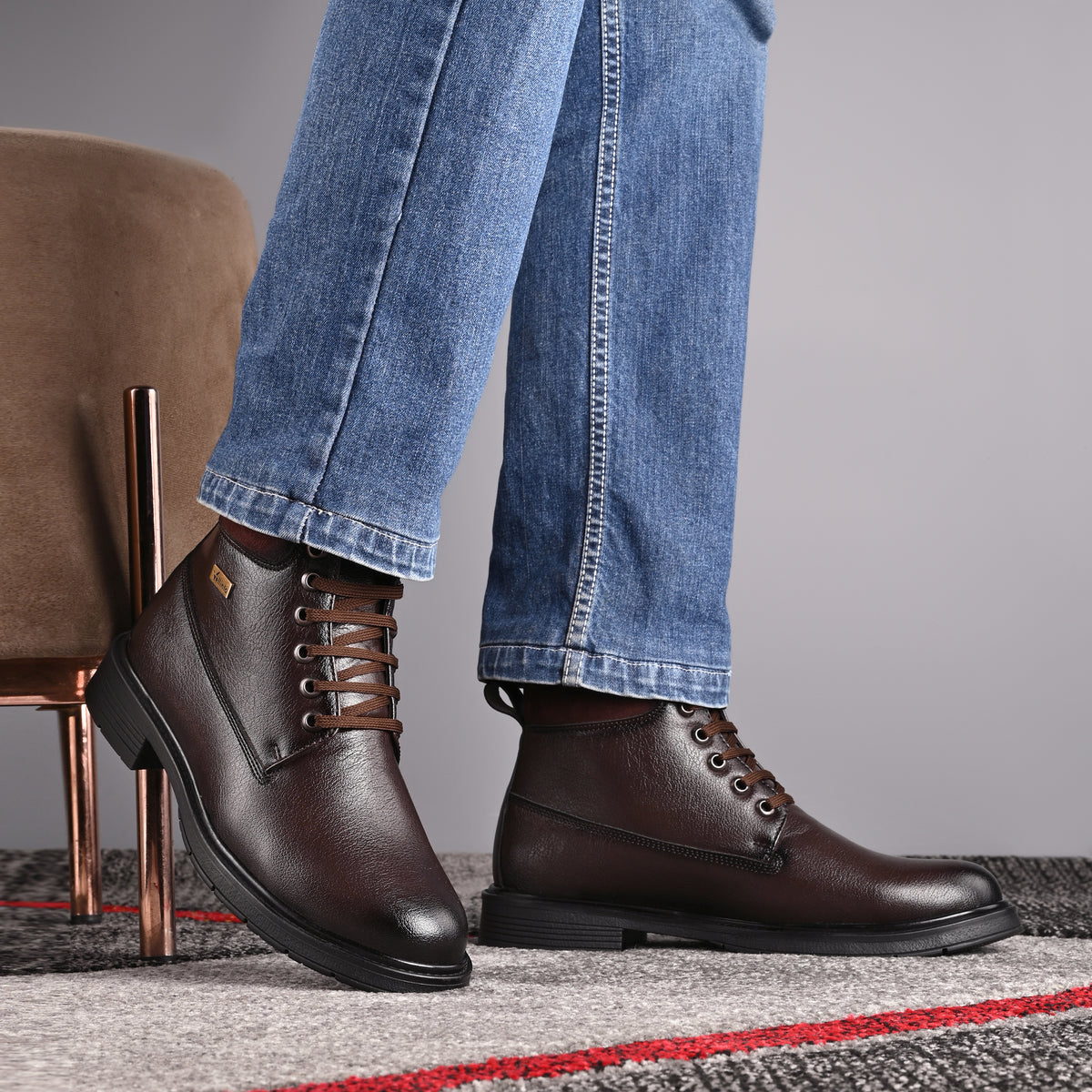 Vellinto Vellinto RUSTIK Casual Boots For Men ll Synthetic Leather Boots Casuals For Men Boots For Men
