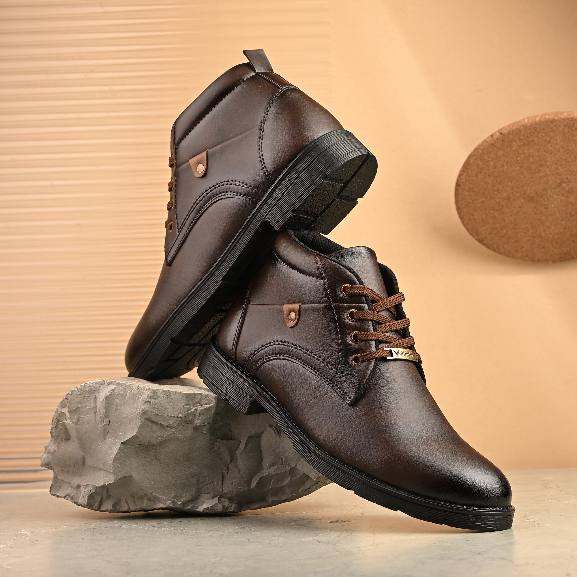 Stylish, Trendy Mid-Ankle Boots ll Daily Use Casual Lace Up Shoe Boots For Men