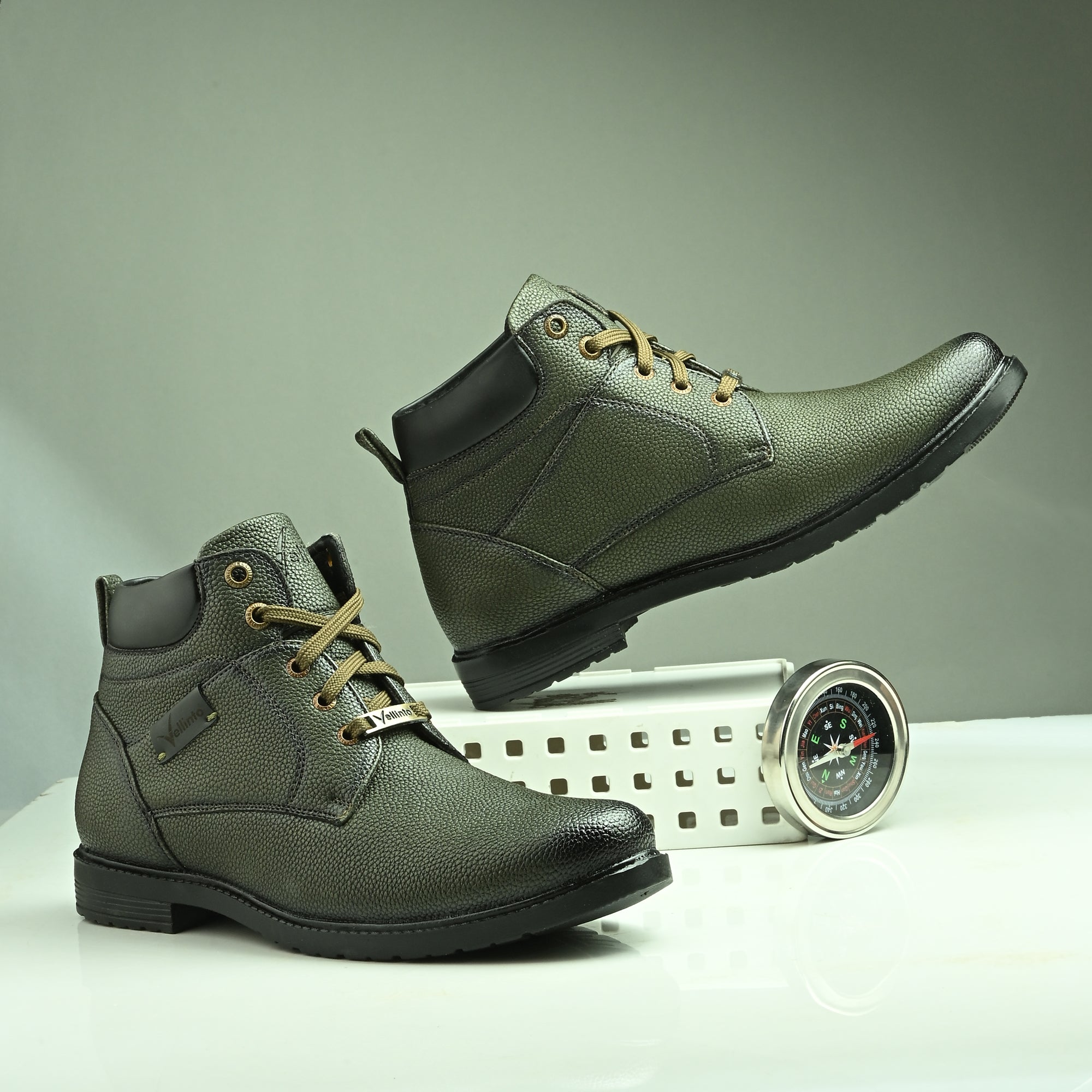 Vellinto BRONZO Casual Boots For Men ll Synthetic Leather Boots Casuals For Men Boots For Men