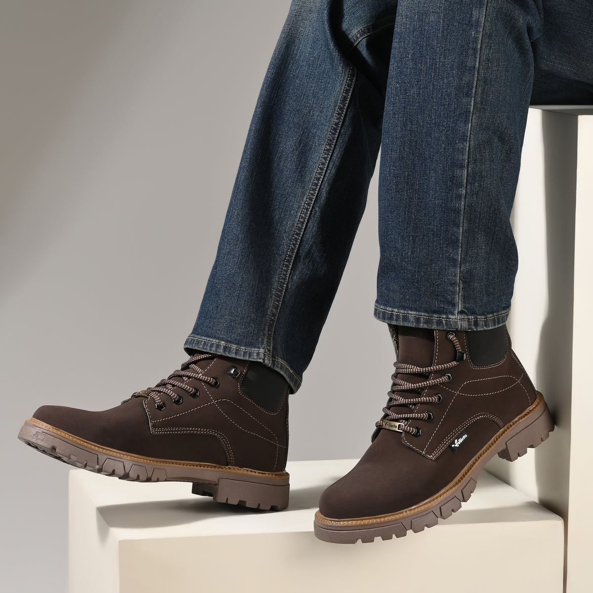 Vellinto OUTLANDER Casual Boots For Men ll Synthetic Leather Boots