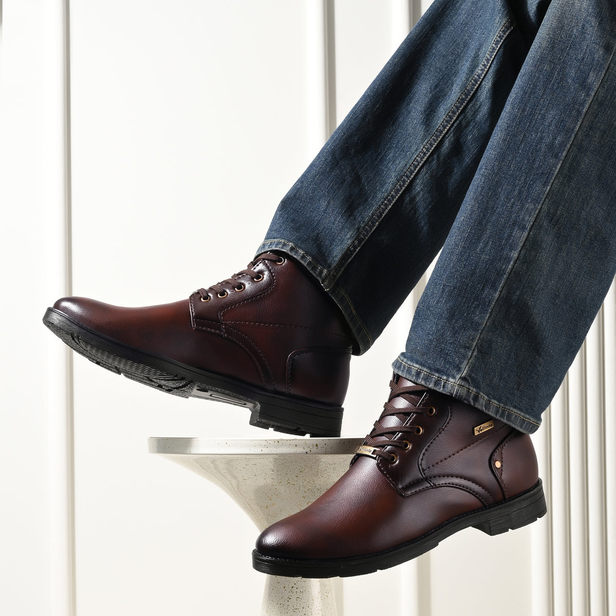 Vellinto FRONTIER Casual Boots For Men ll Synthetic Leather Boots