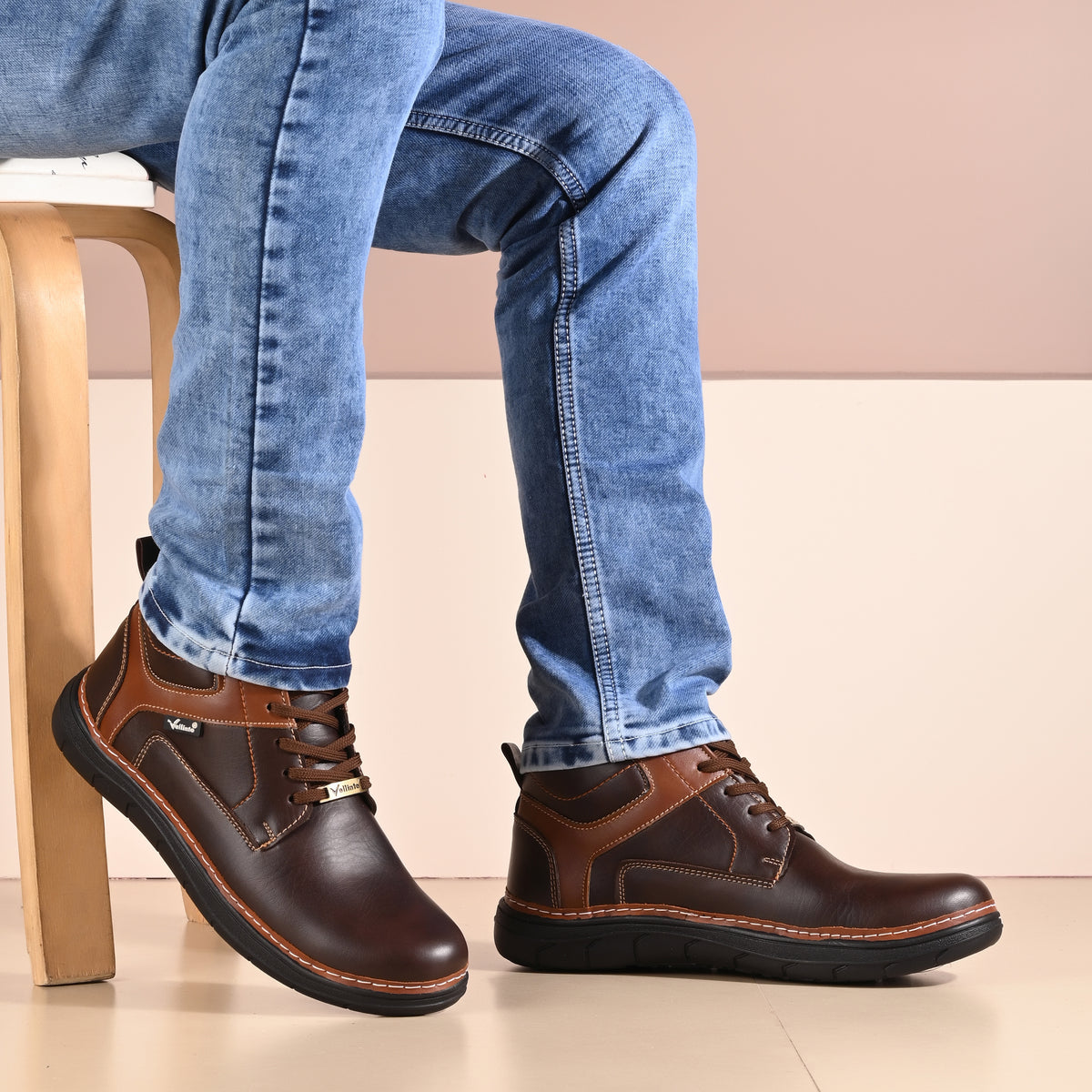Vellinto Vellinto VEGA Casual Derby Boots For Men ll Stylish Semi Formal Boots For Men Casuals For Men