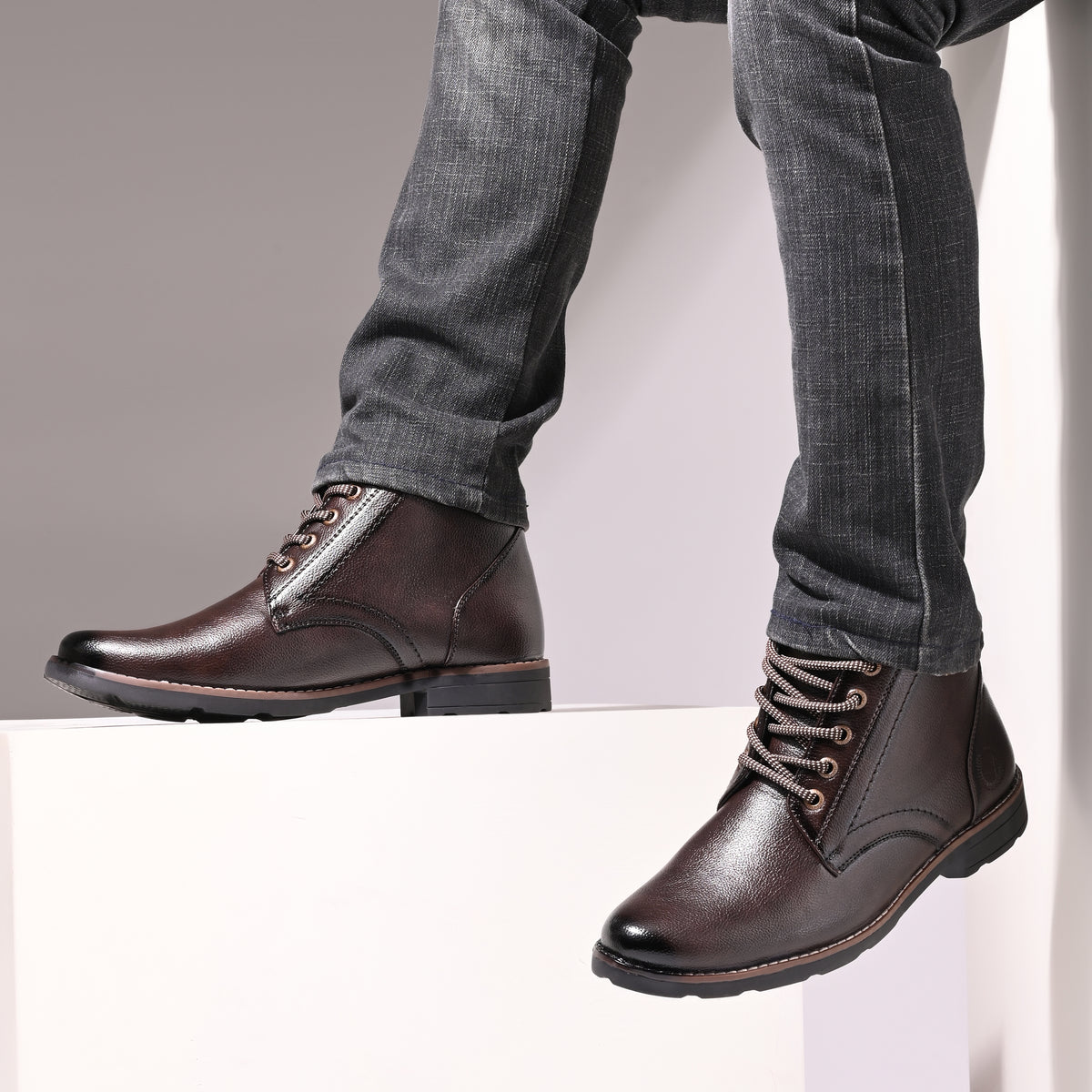 Vellinto PANTHER Men's Casual Outdoor Synthetic Leather Boots Boots For Men