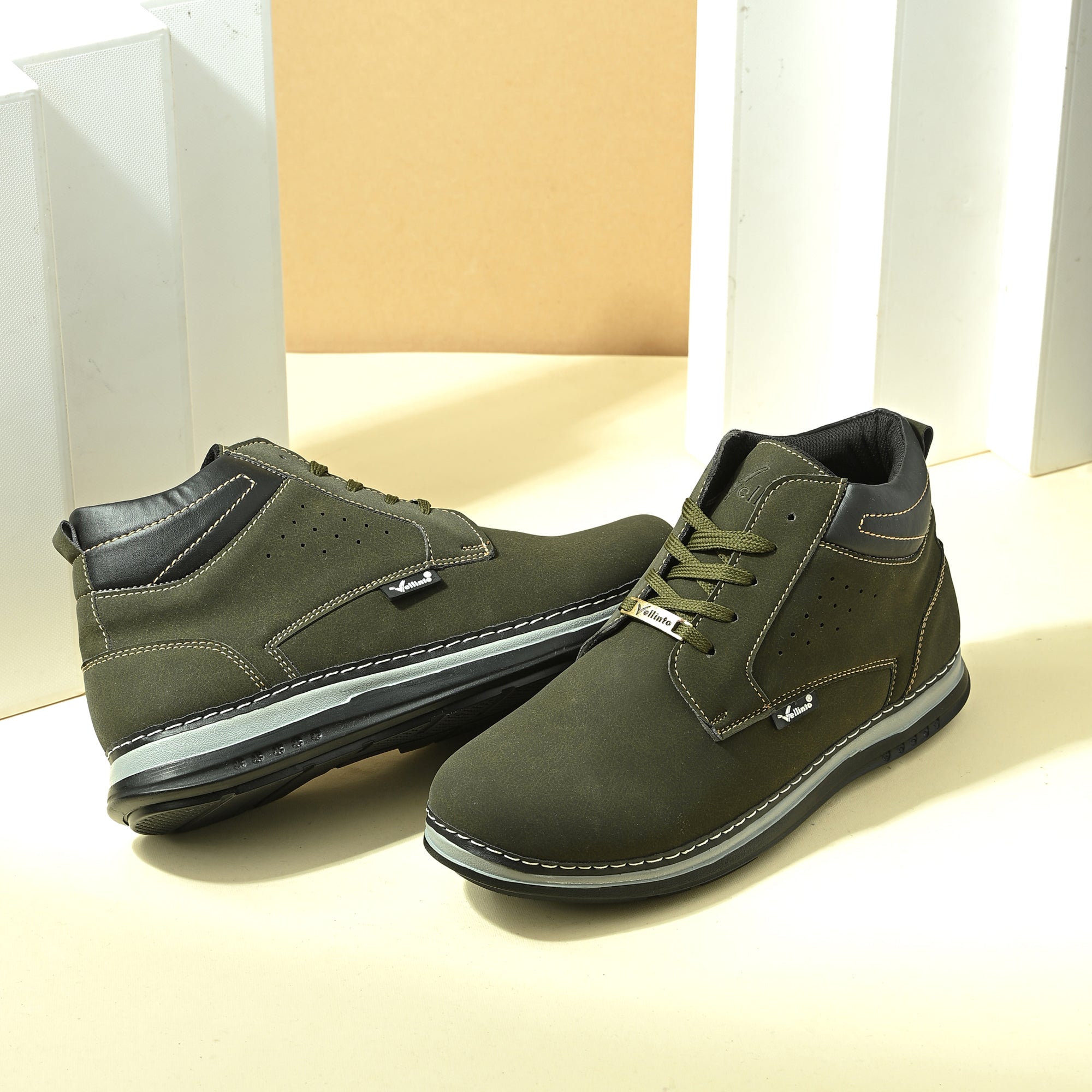 Vellinto PANTRIX Casual Boots For Men ll Synthetic Leather Casuals For Men Boots For Men