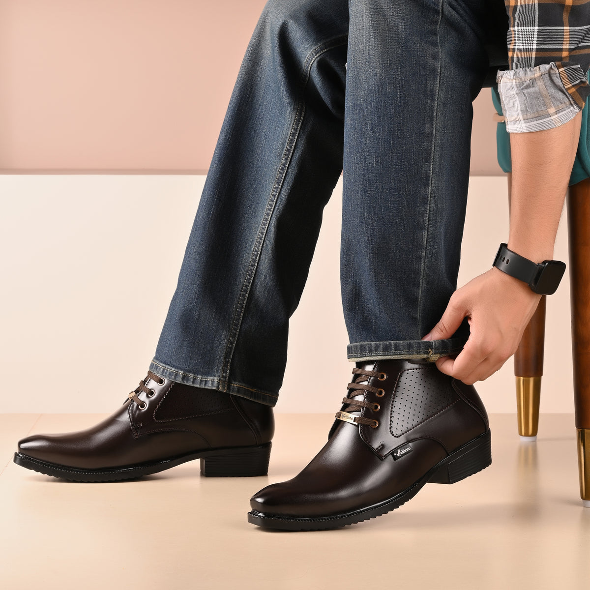 Vellinto Vellinto MONARCH Casual Synthetic Leather Boots Corporate Casuals For Men Corporate Casuals For Men
