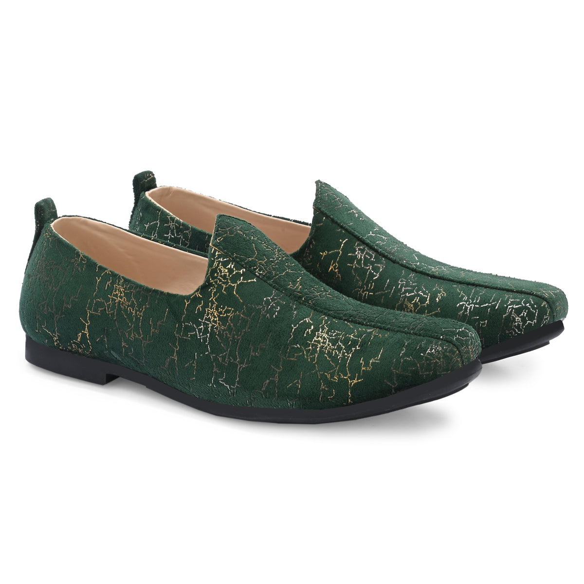 Vellinto SHAHZADA Party Wear Royal Look Mojaris Juttis Slip On For Men Espadrilles For Me
