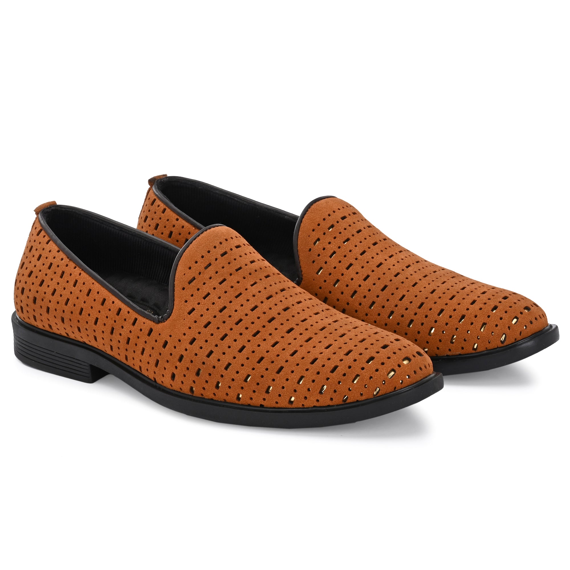 Vellinto ZENTRO Urban Classic Breathable Perforated Slipon Formal Comfort Loafer Party Wear For Men