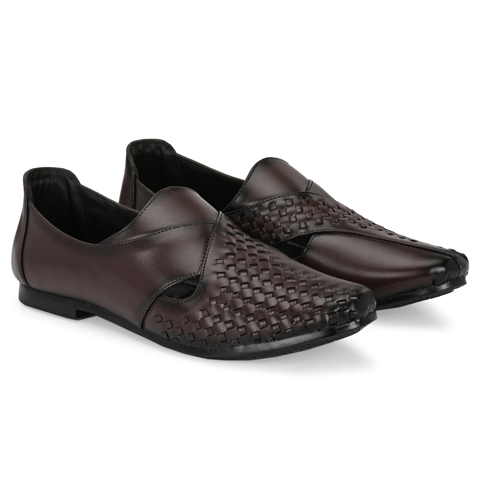 Stylish RAJAURI Ethnic Mojari for Men | PU Leather Party Wear Festive Wear Casuals For Men