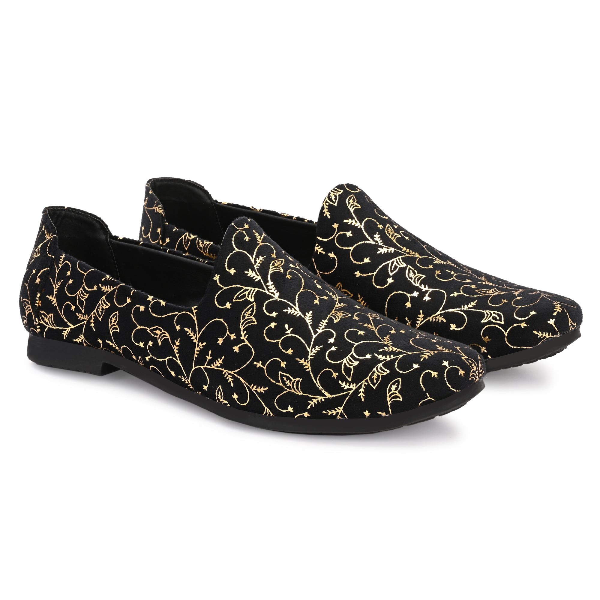 Vellinto ellinto SAMRAT Party Wear Royal Look Mojaris Juttis Slip On For Men Espadrilles For Men