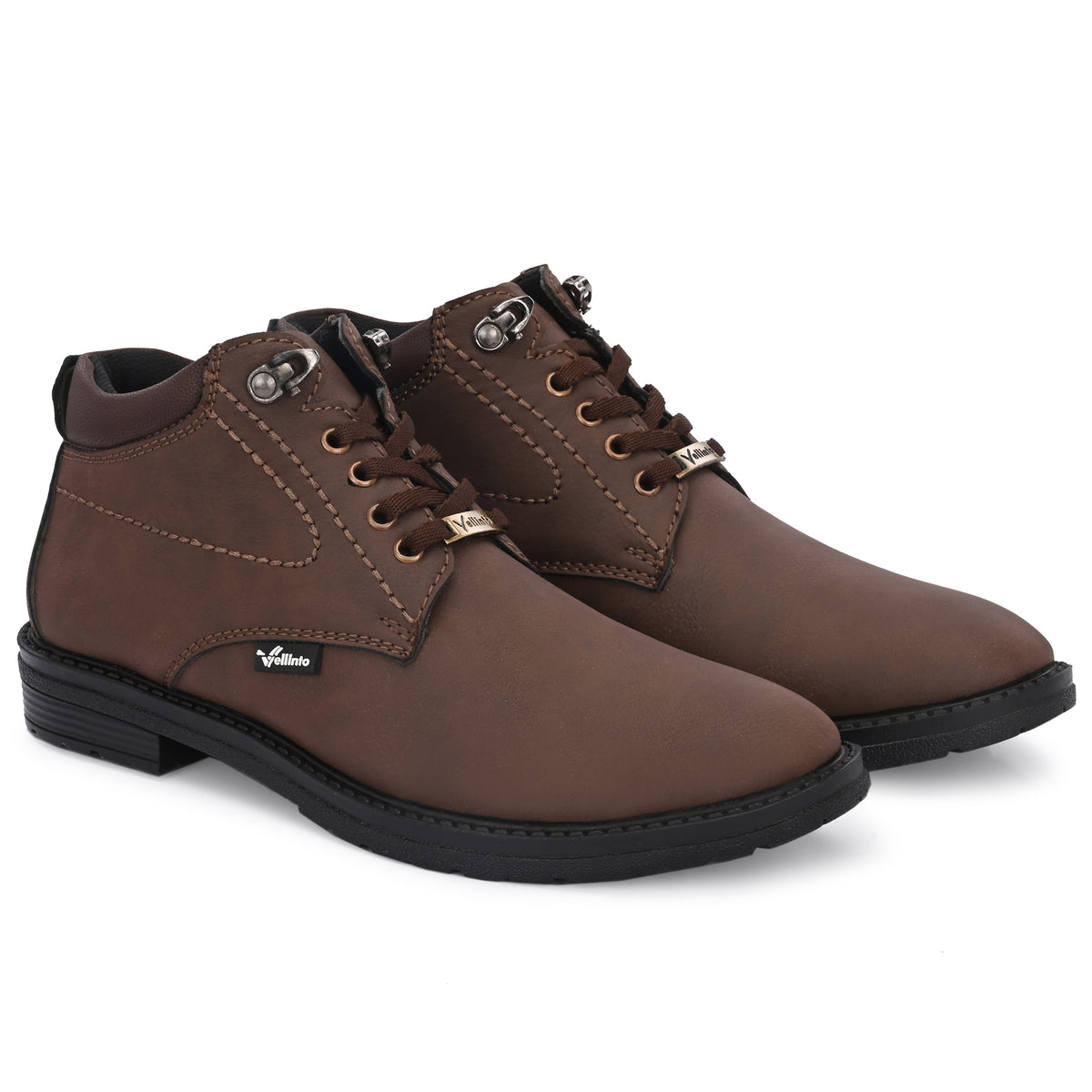 Vellinto EXECUTIVE Casual Boots For Men ll Synthetic Leather Mid-Ankle Boots Boots For Men