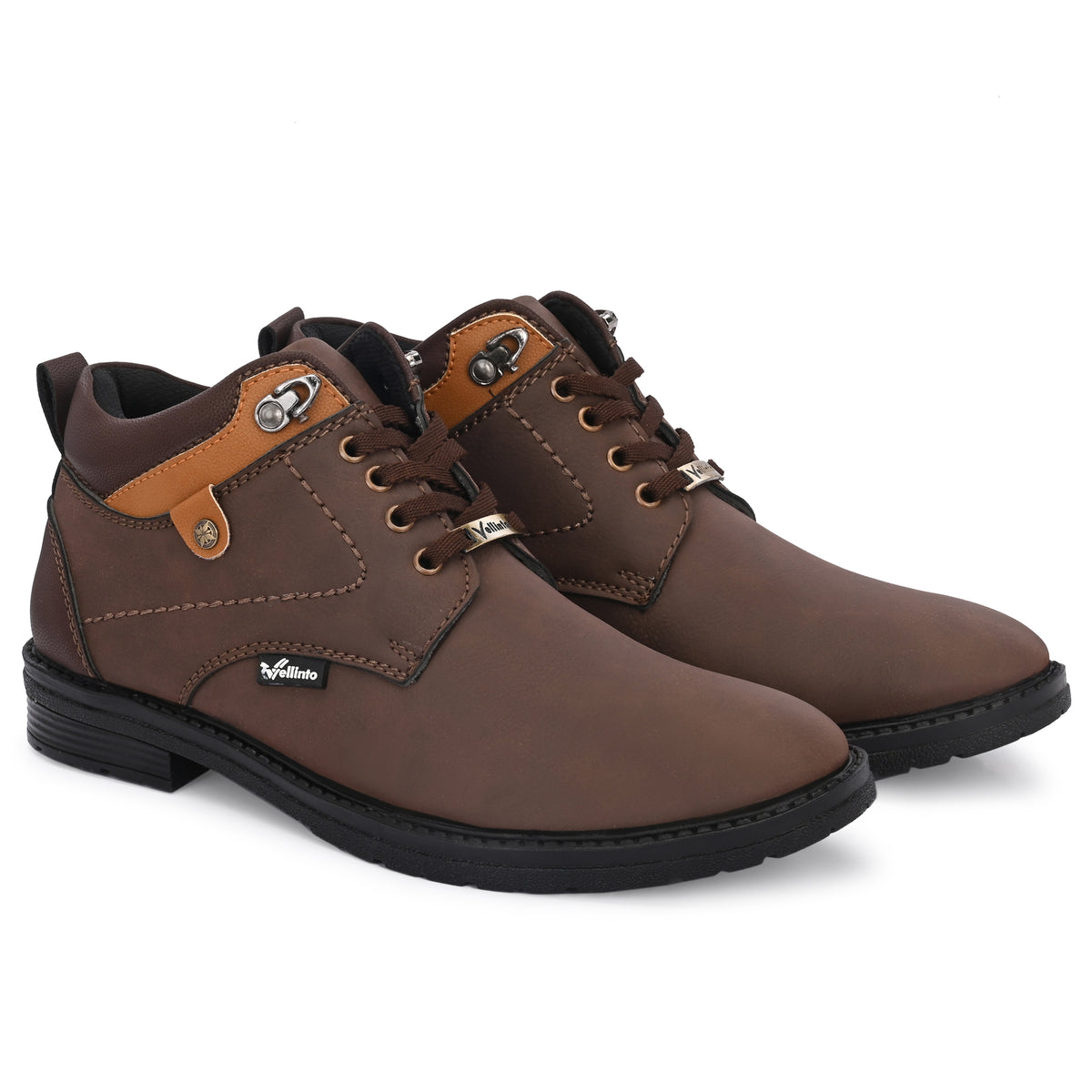 Vellinto Vellinto BRAVON Casual Boots For Men ll Synthetic Leather Boots For Men Boots For Men
