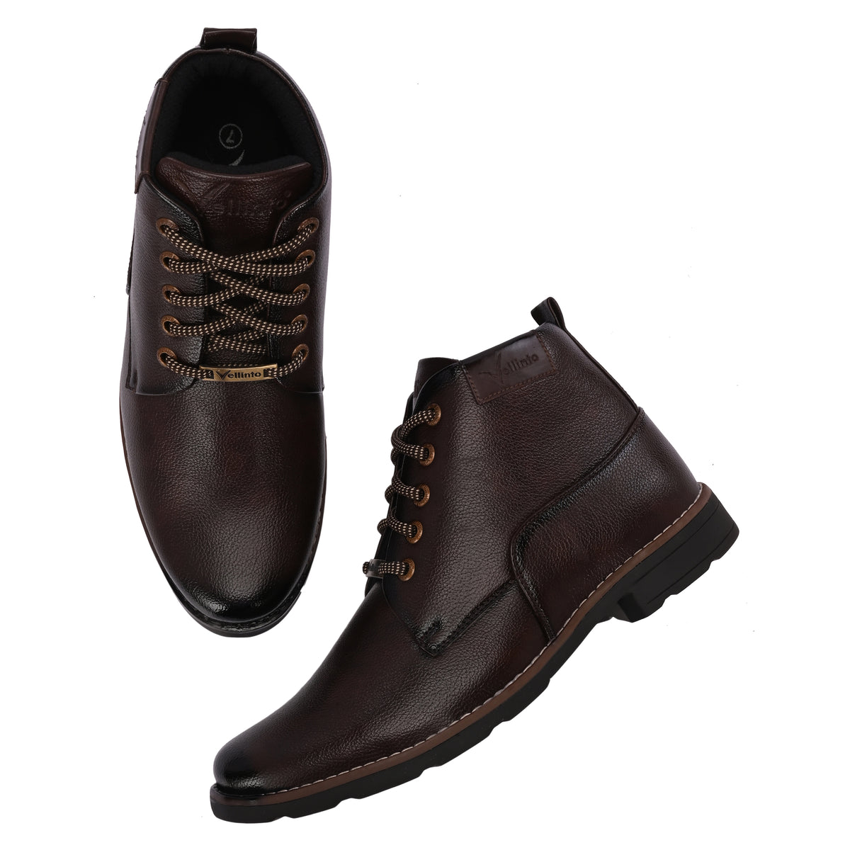 Vellinto ASPHALT Casual Boots For Men ll Synthetic Leather Boots Casuals For Men Boots For Men