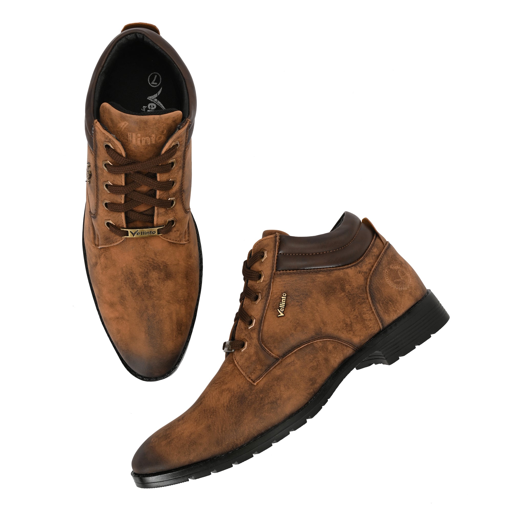 Vellinto STONY Trendy and Stylish Casual Mid-Ankle Synthetic leather Boots Boots For Men