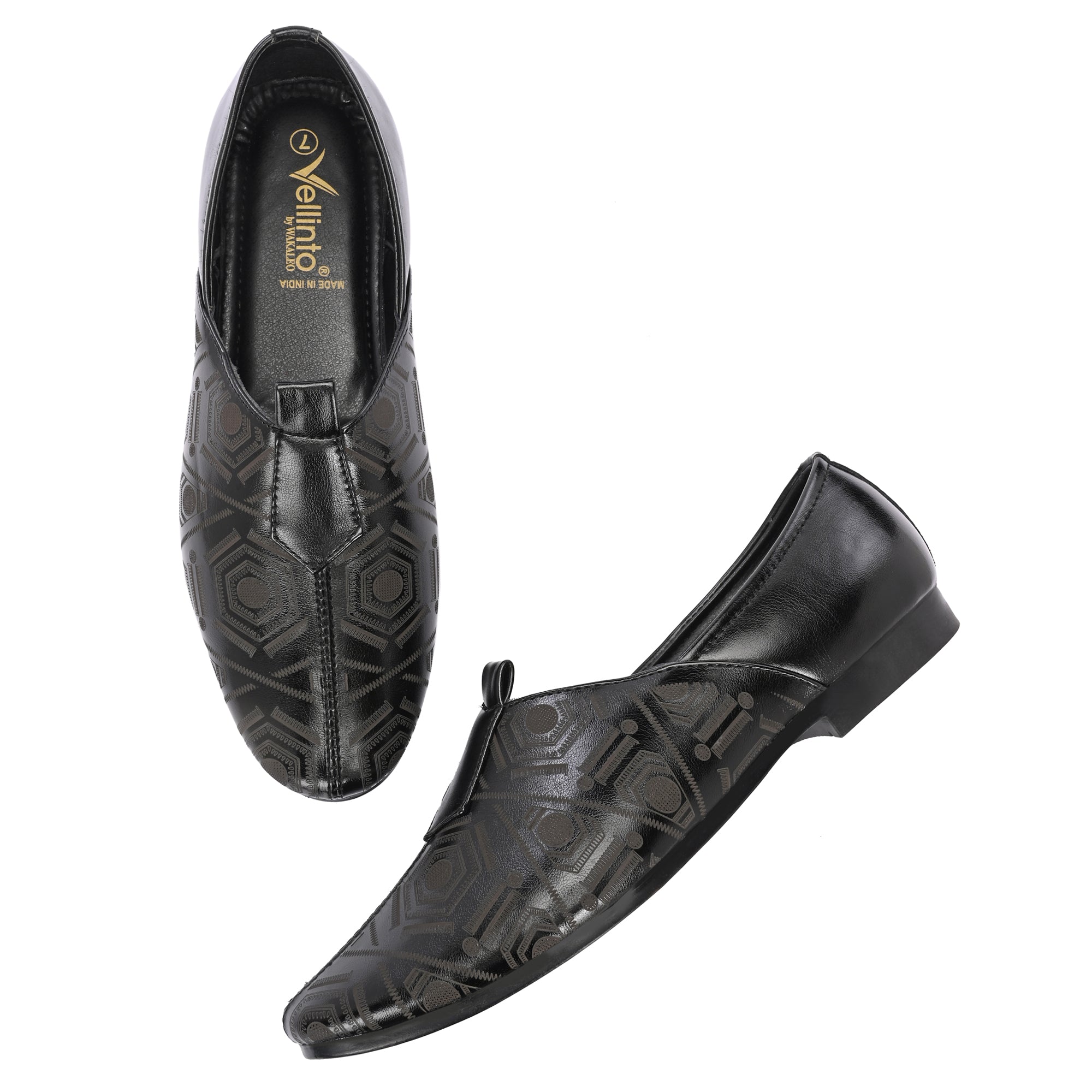 Vellinto Vellinto ZIVAH Cool Rjasthani Ethnic Jutti For Men ll Party Wear Mojari For Men Party Wear For Men