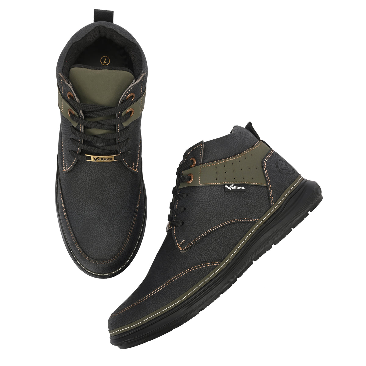 Vellinto PINNACLE Casual Boots For Men ll Stylish Semi Formal Shoes High Tops For Men