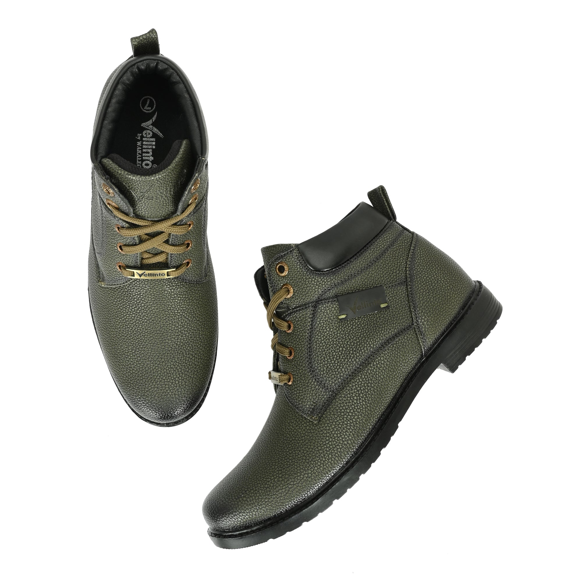Vellinto BRONZO Casual Boots For Men ll Synthetic Leather Boots Casuals For Men Boots For Men