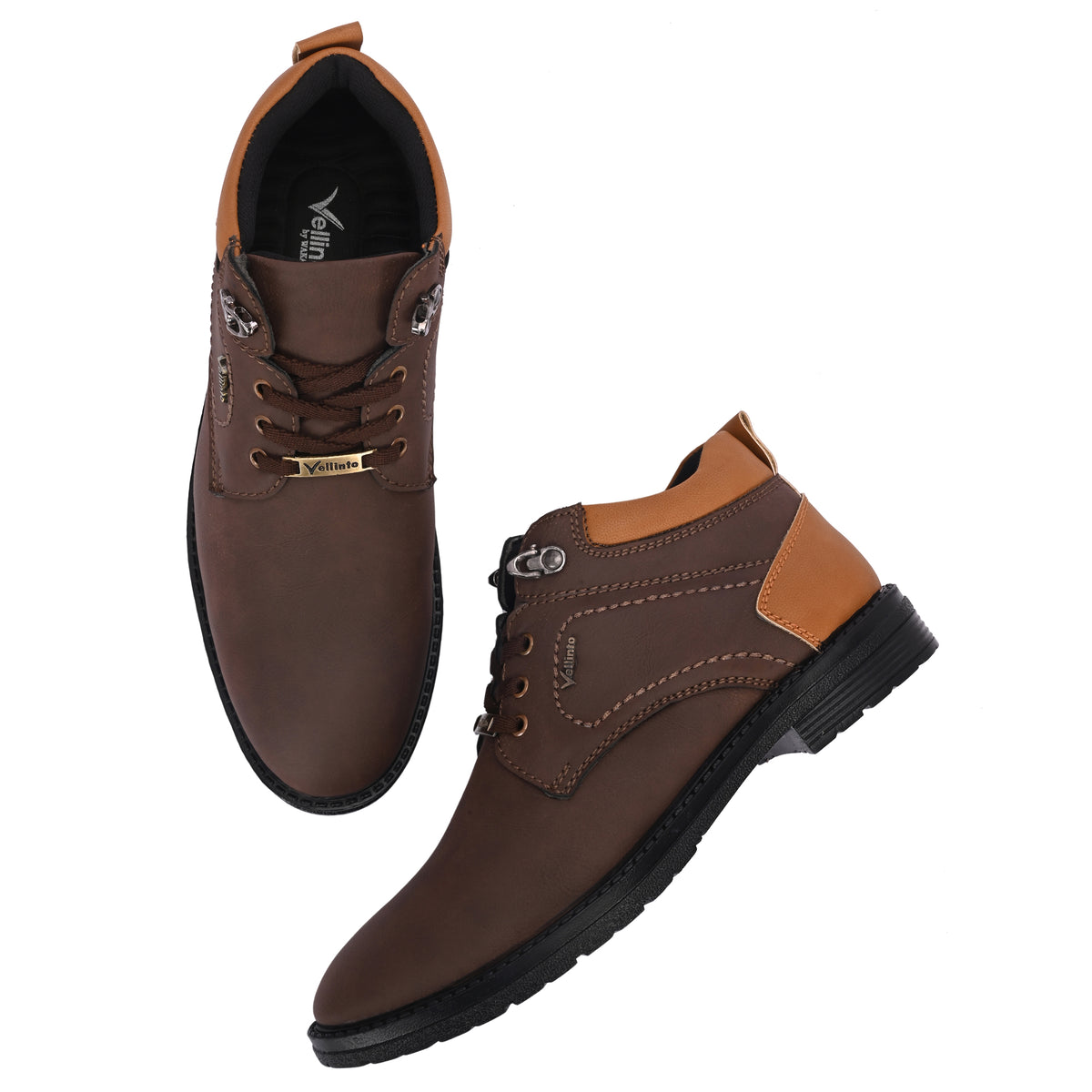 Vellinto Vellinto ALEXANDER Casual Boots For Men ll Synthetic Leather Casuals For Men Boots For Men