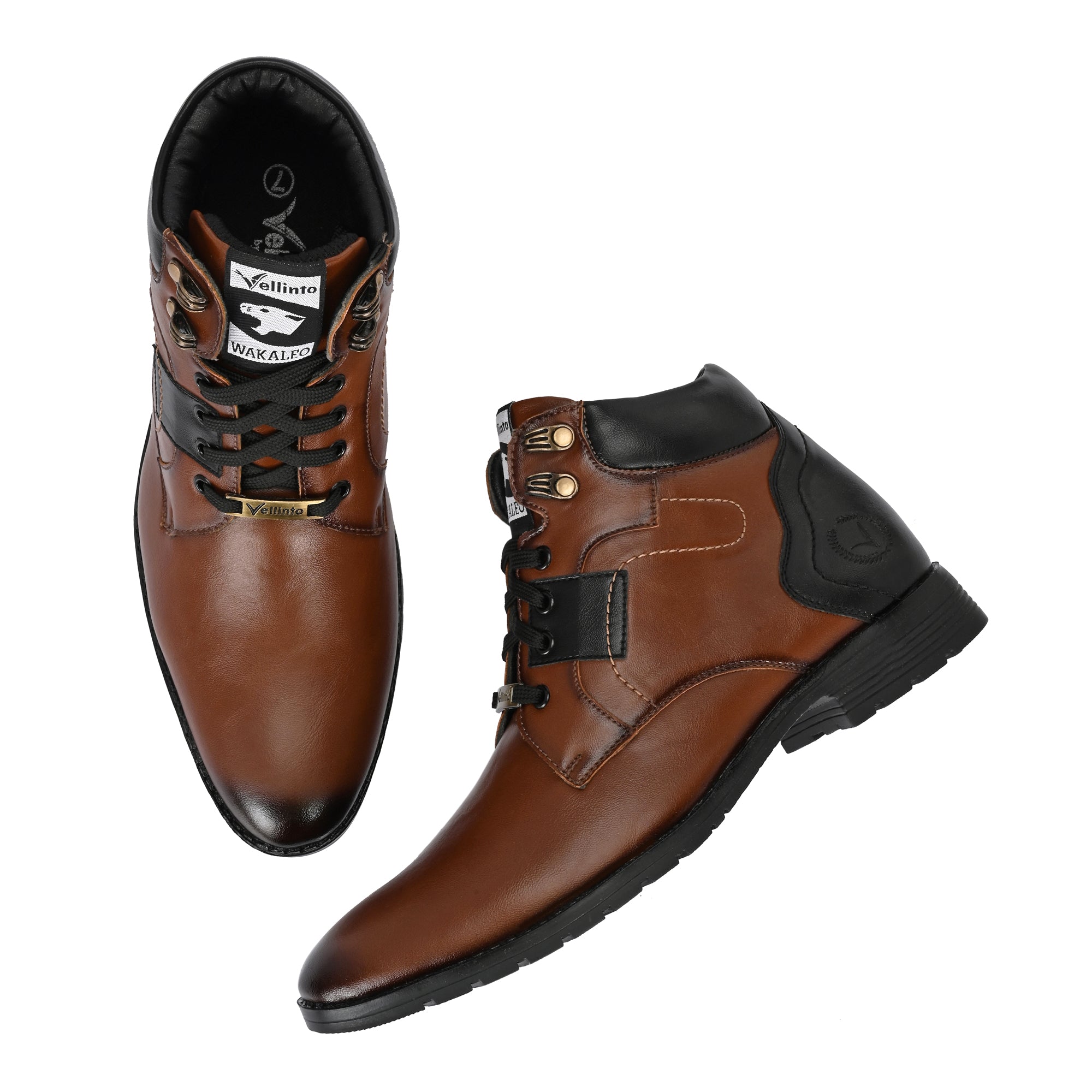 Vellinto Vellinto LUCAS Men's Mid Ankle Stylish Casual & Party Wear Lace-Up Boots Boots For Men