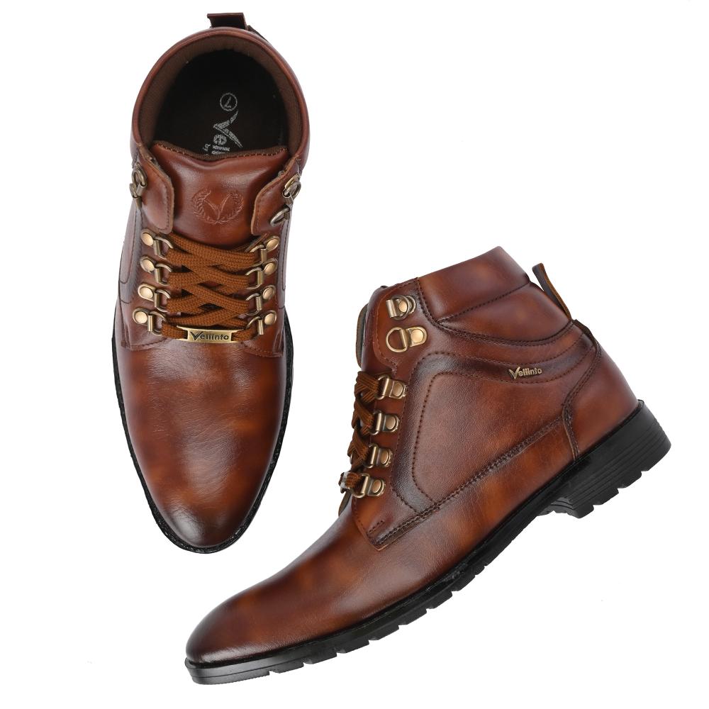 Vellinto AUSTIN Casual Mid-Ankle Synthetic leather Boots For Men