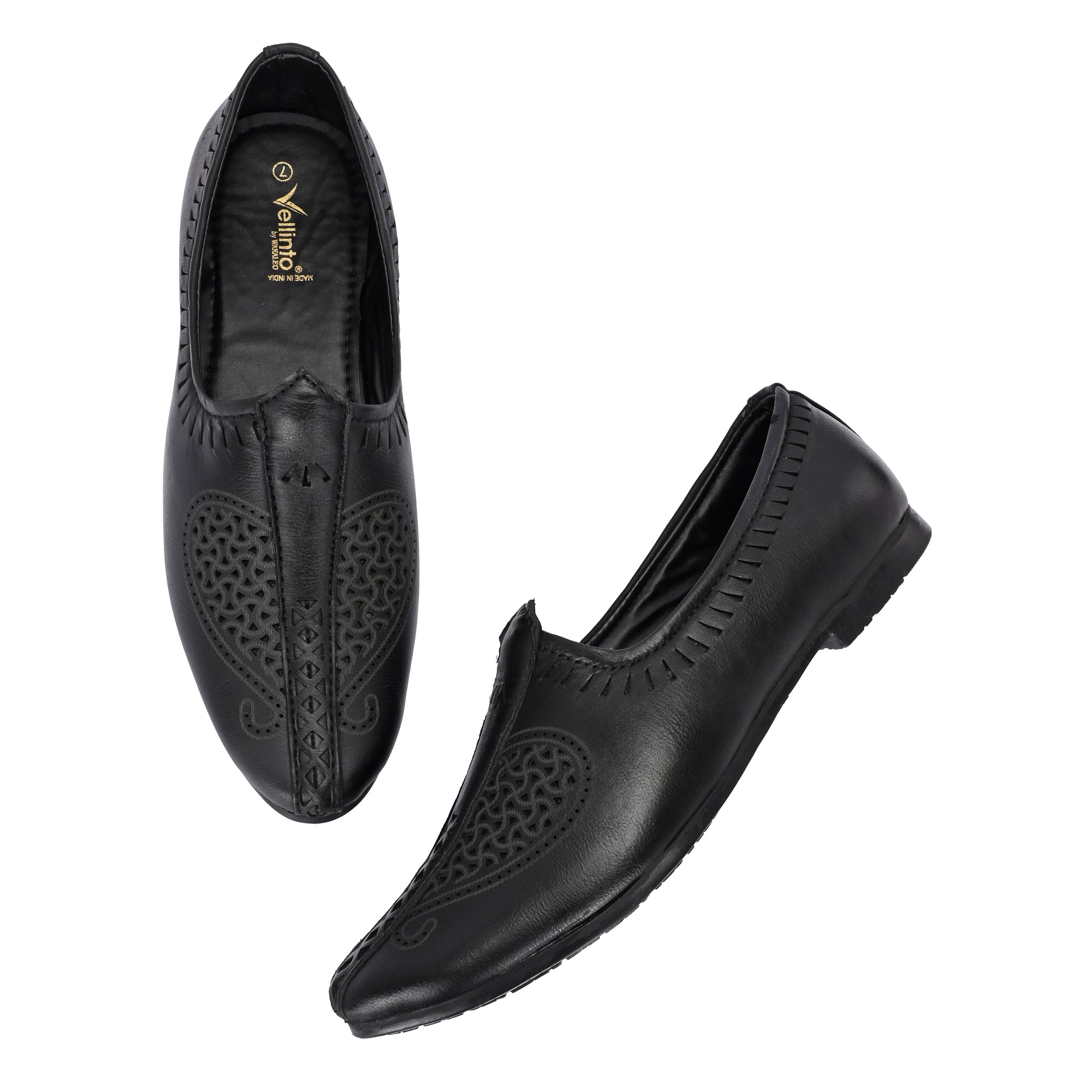 Vellinto Cool Rajasthani KLASSIC Jutis For Men Mojaris For Men Nagra For Men Corporate Casuals For Men