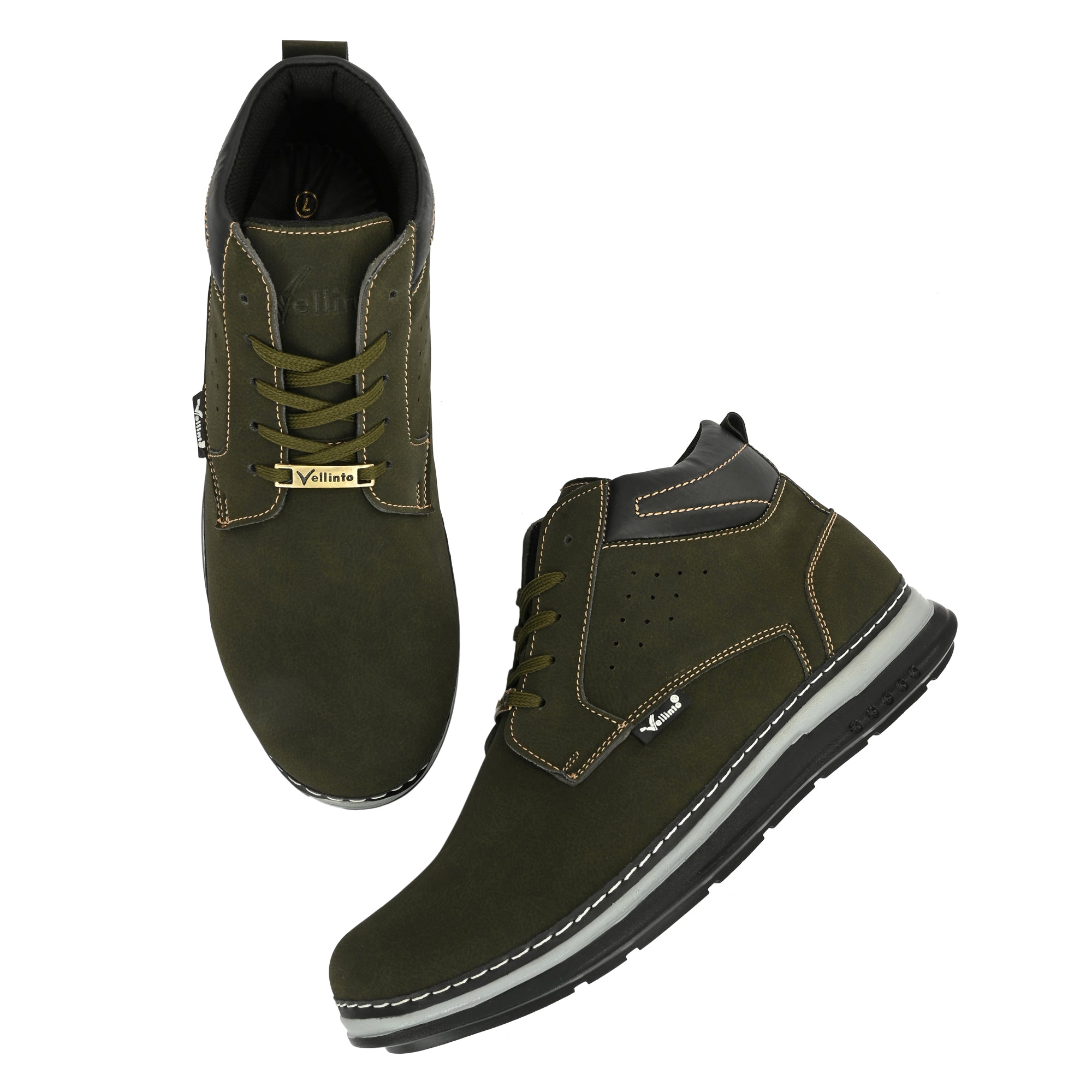 Vellinto PANTRIX Casual Boots For Men ll Synthetic Leather Casuals For Men Boots For Men