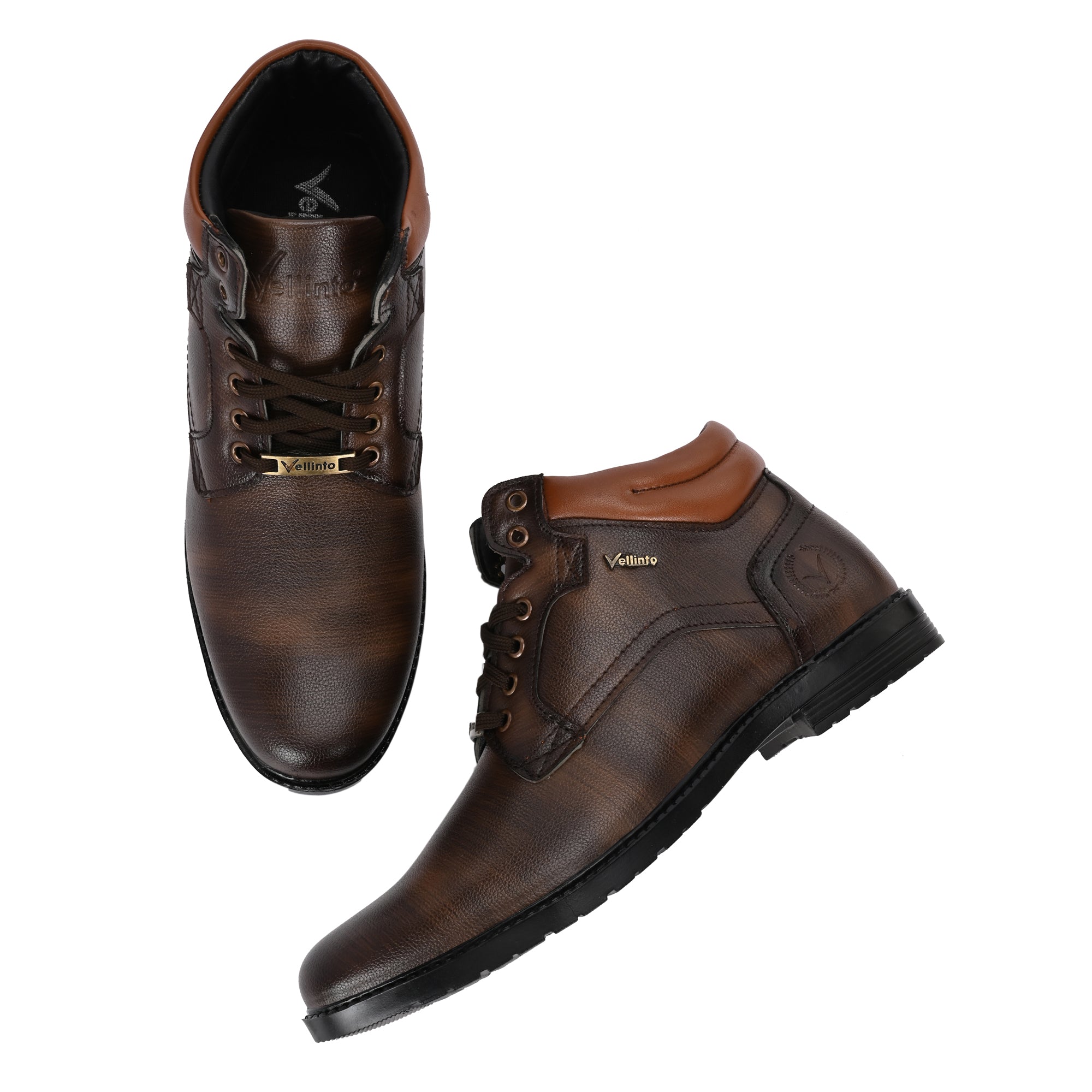 Vellinto MILET Casual Boots For Men ll Synthetic Leather Boots Casuals For Men Boots For Men