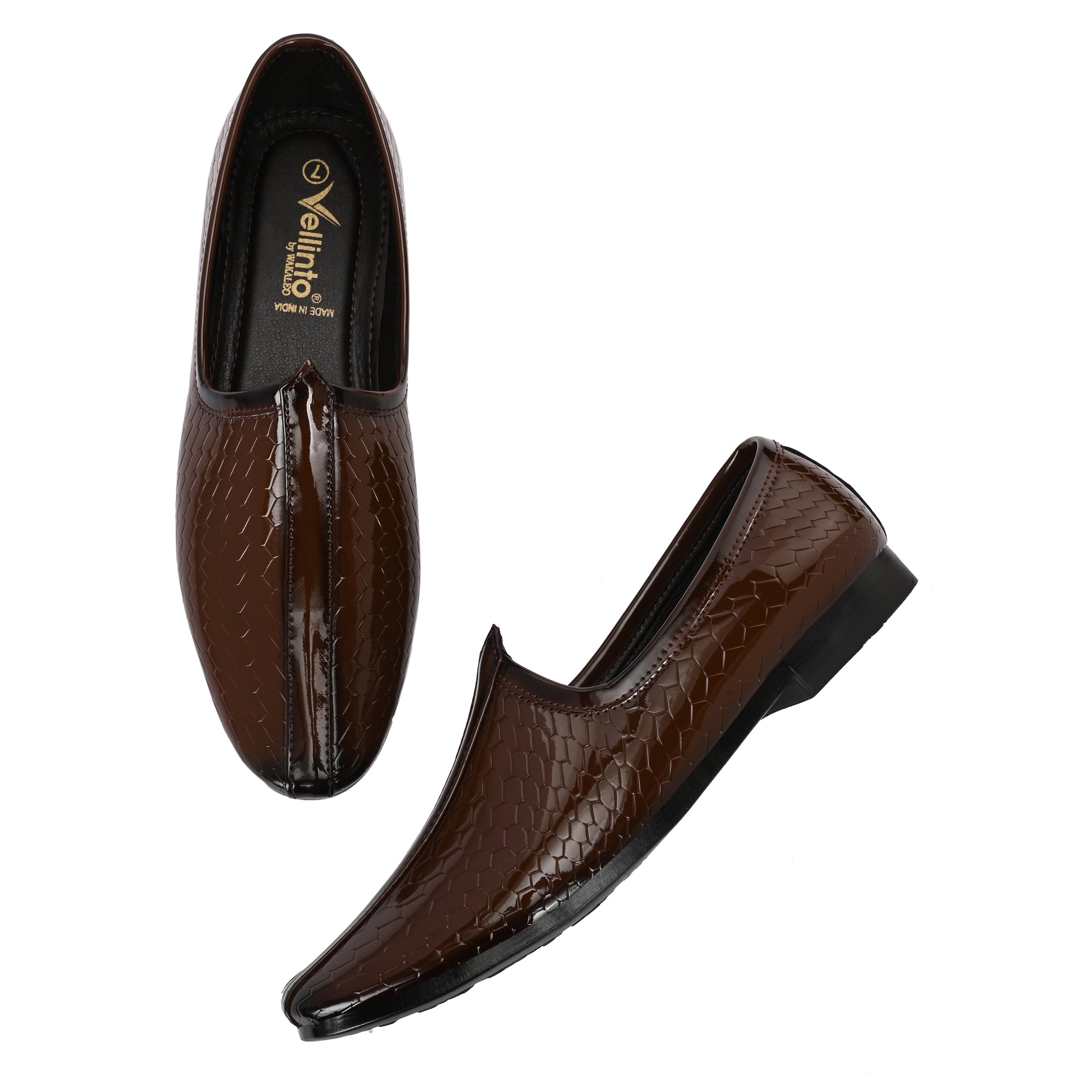 Vellinto GLOBRA Trendy and Stylish Rajasthani Jutis/Mojaris For Men Party Wear For Men