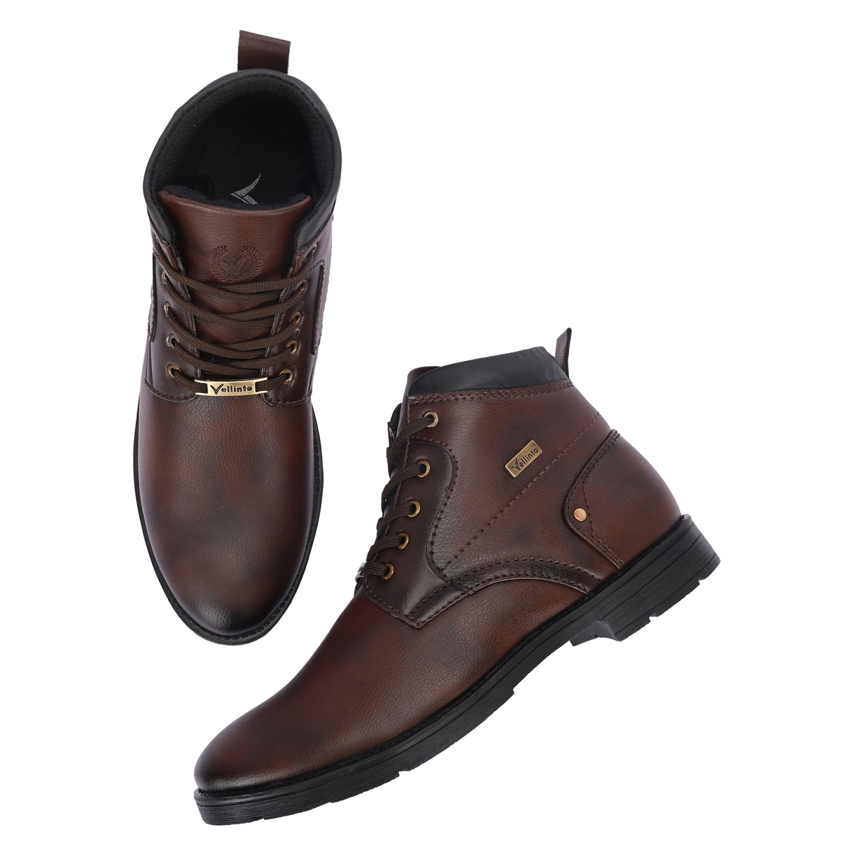 Vellinto FRONTIER Casual Boots For Men ll Synthetic Leather Boots