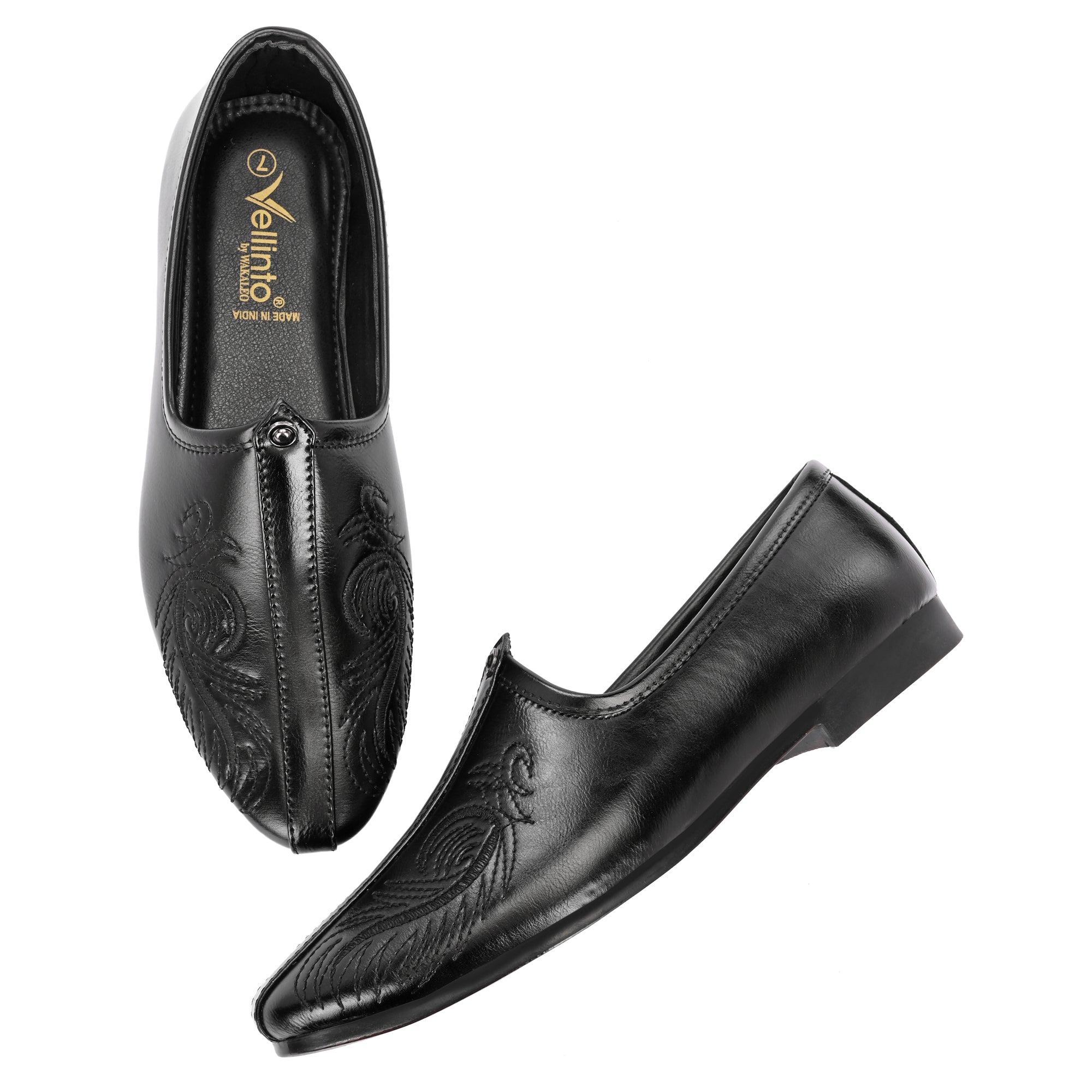 Vellinto Vellinto ASHFAQ Cool Rjasthani Ethnic Jutti For Men ll Party Wear Mojari For Men Party Wear For Men