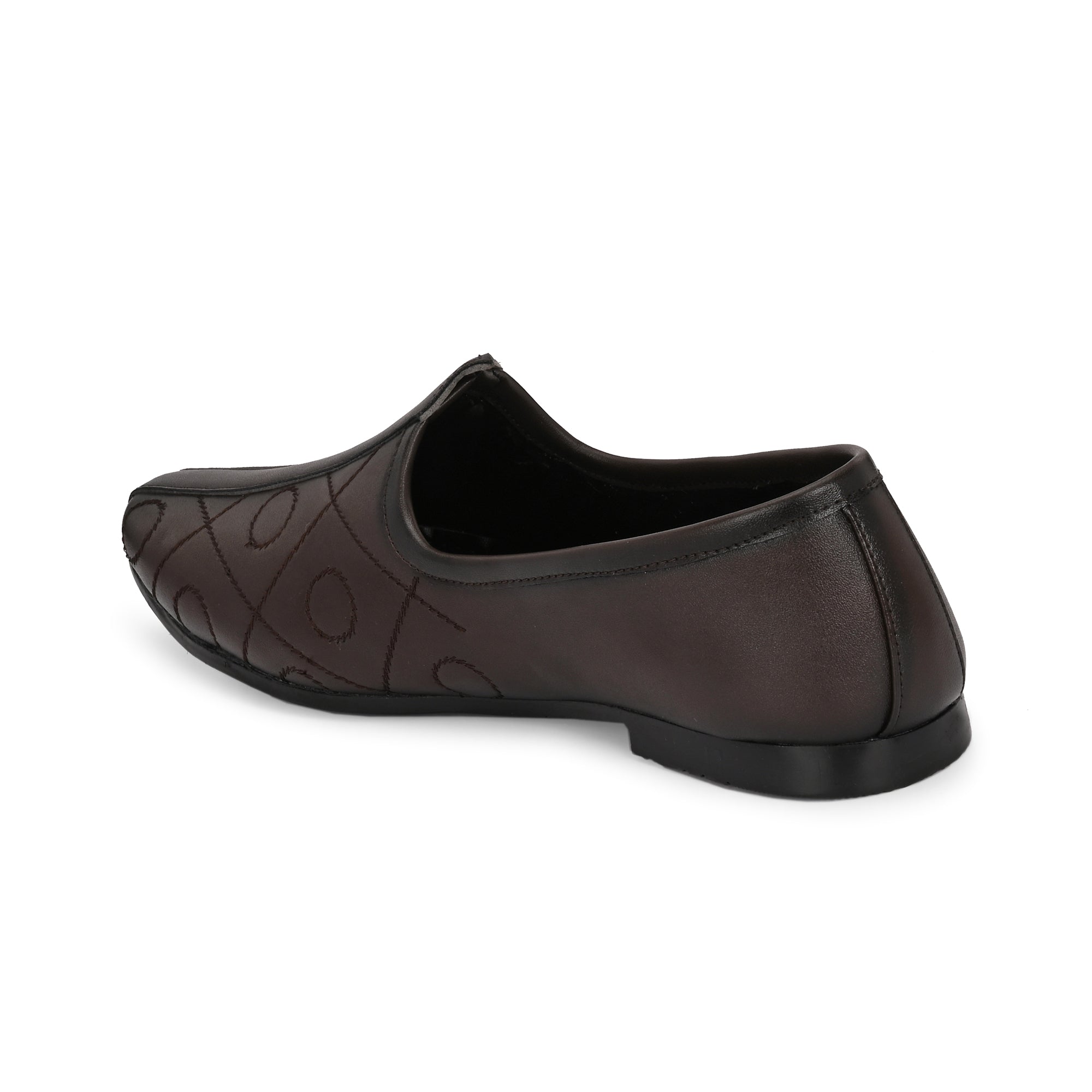 Vellinto BANAJARA Men’s Ethnic Slip-On Mojari | Traditional PU Leather Footwear Party Wear For Men