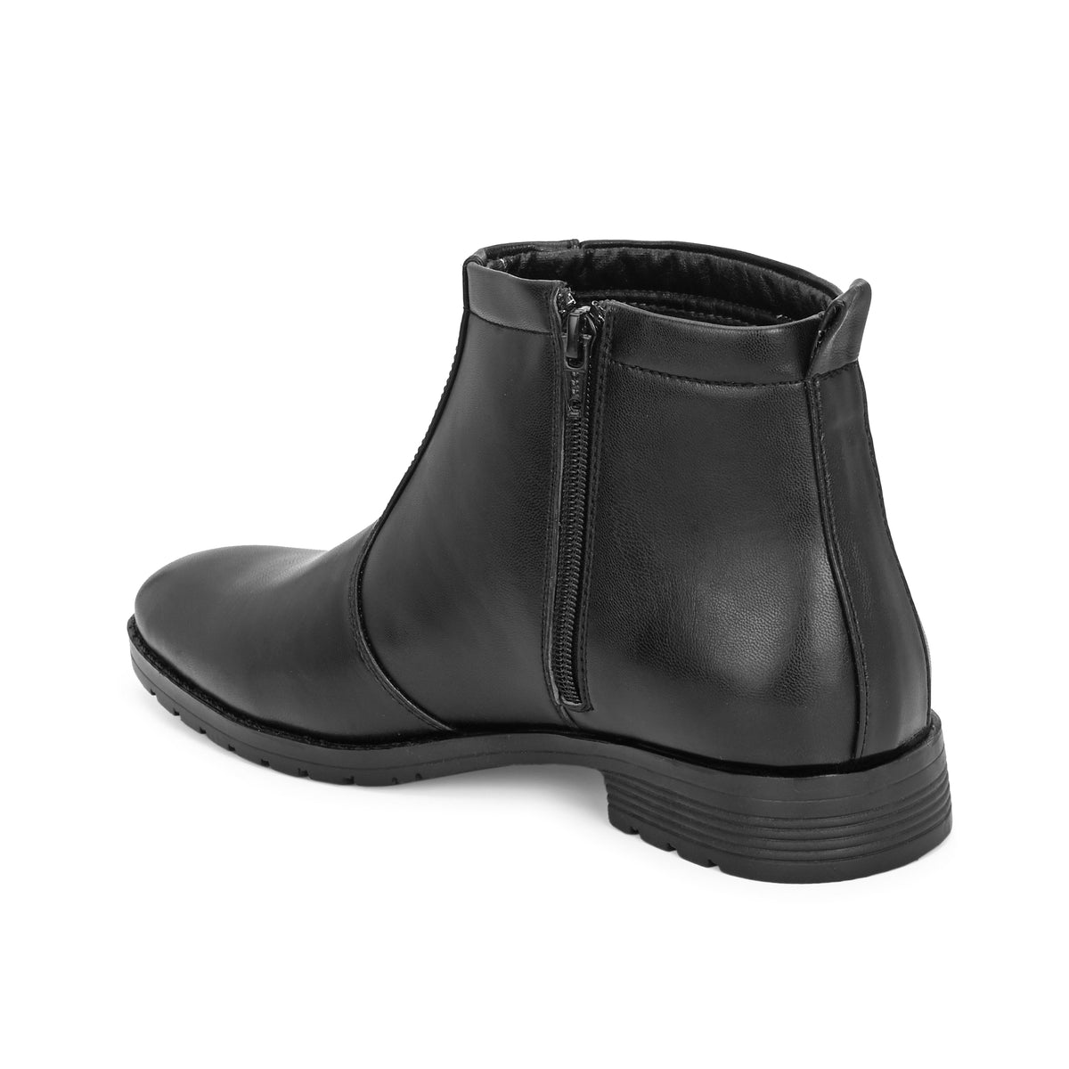 Vellinto Royal Look Zipped Boots For Men ll Synthetic Leather Casual Boots For Men