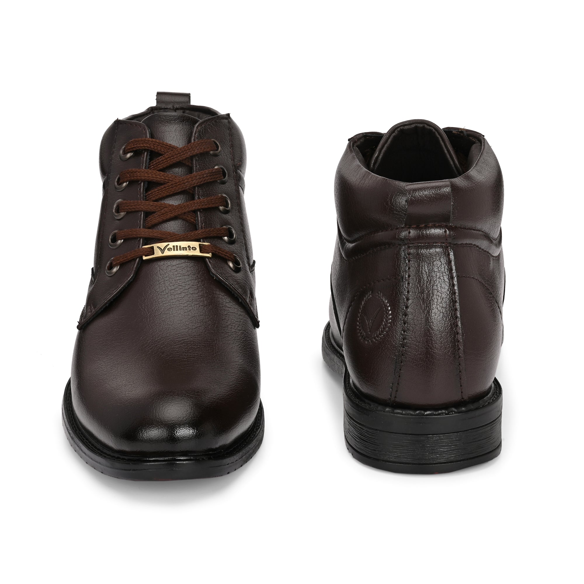Vellinto INDIANA Men Mid Ankle Synthetic Leather Boots| Party & Office Wear Boots For Men