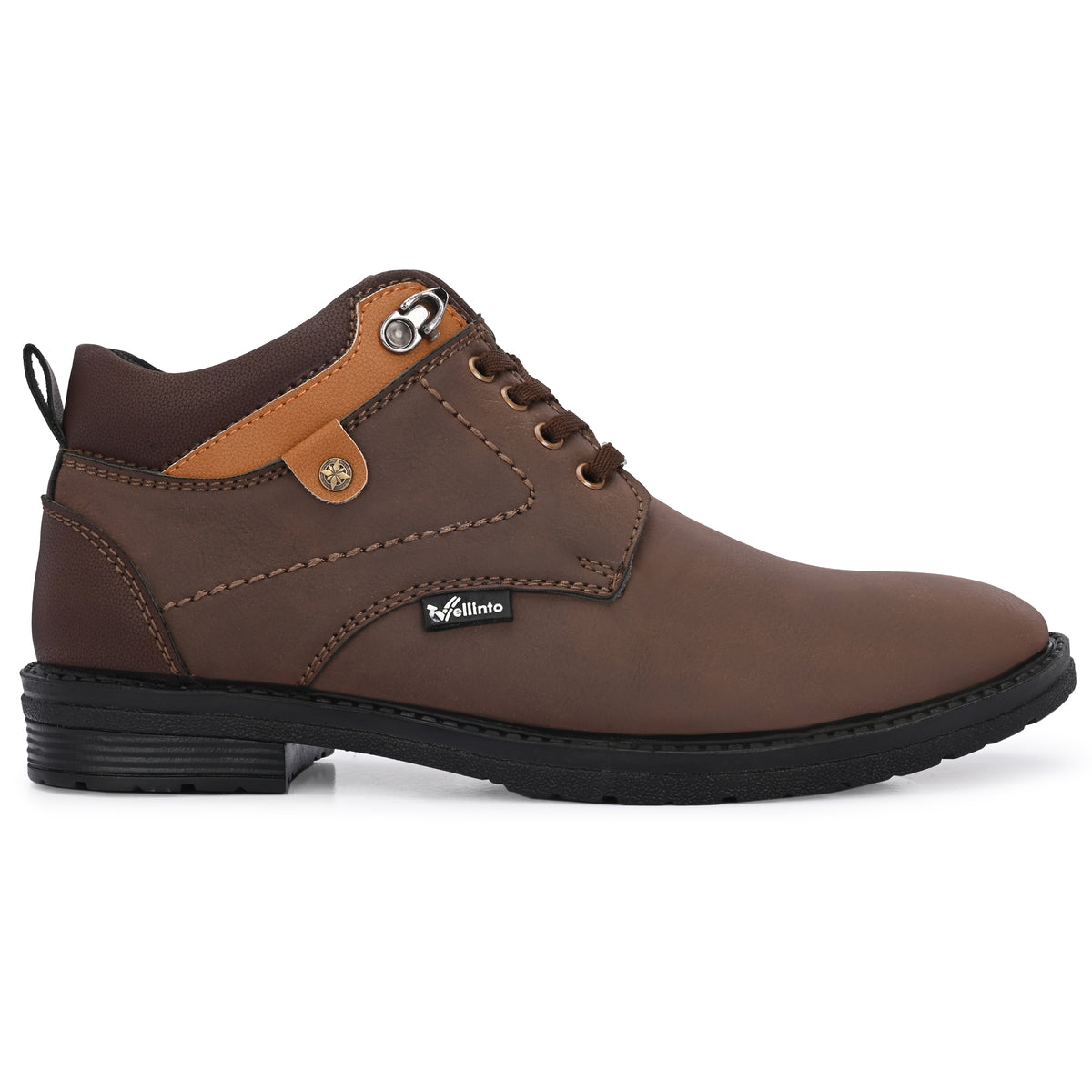 Vellinto Vellinto BRAVON Casual Boots For Men ll Synthetic Leather Boots For Men Boots For Men