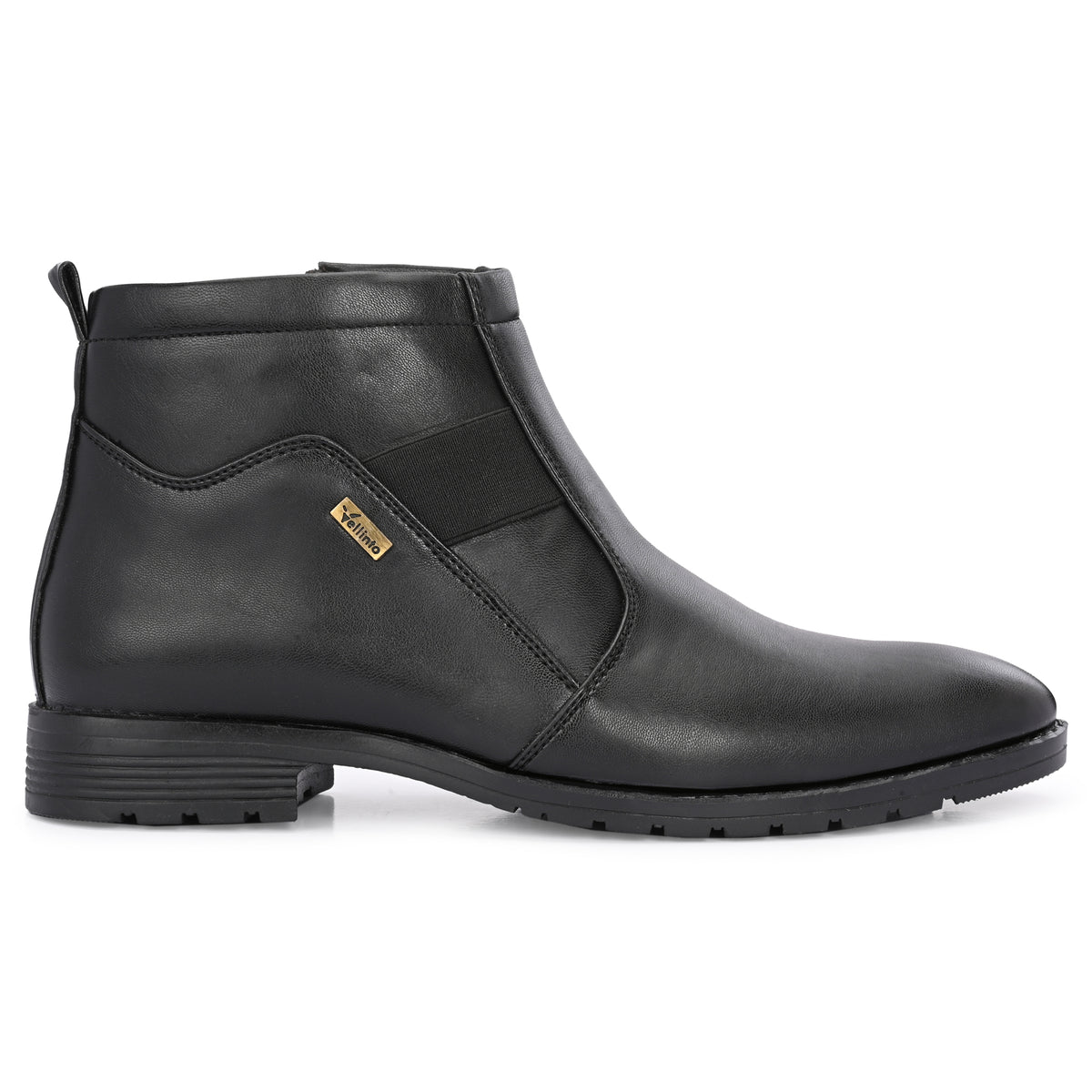 Vellinto Royal Look Zipped Boots For Men ll Synthetic Leather Casual Boots For Men