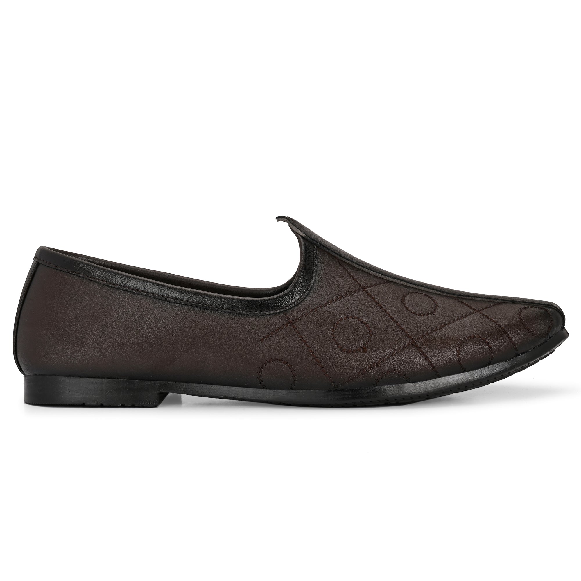 Vellinto BANAJARA Men’s Ethnic Slip-On Mojari | Traditional PU Leather Footwear Party Wear For Men