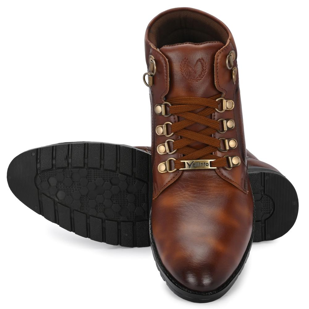 Vellinto AUSTIN Casual Mid-Ankle Synthetic leather Boots For Men