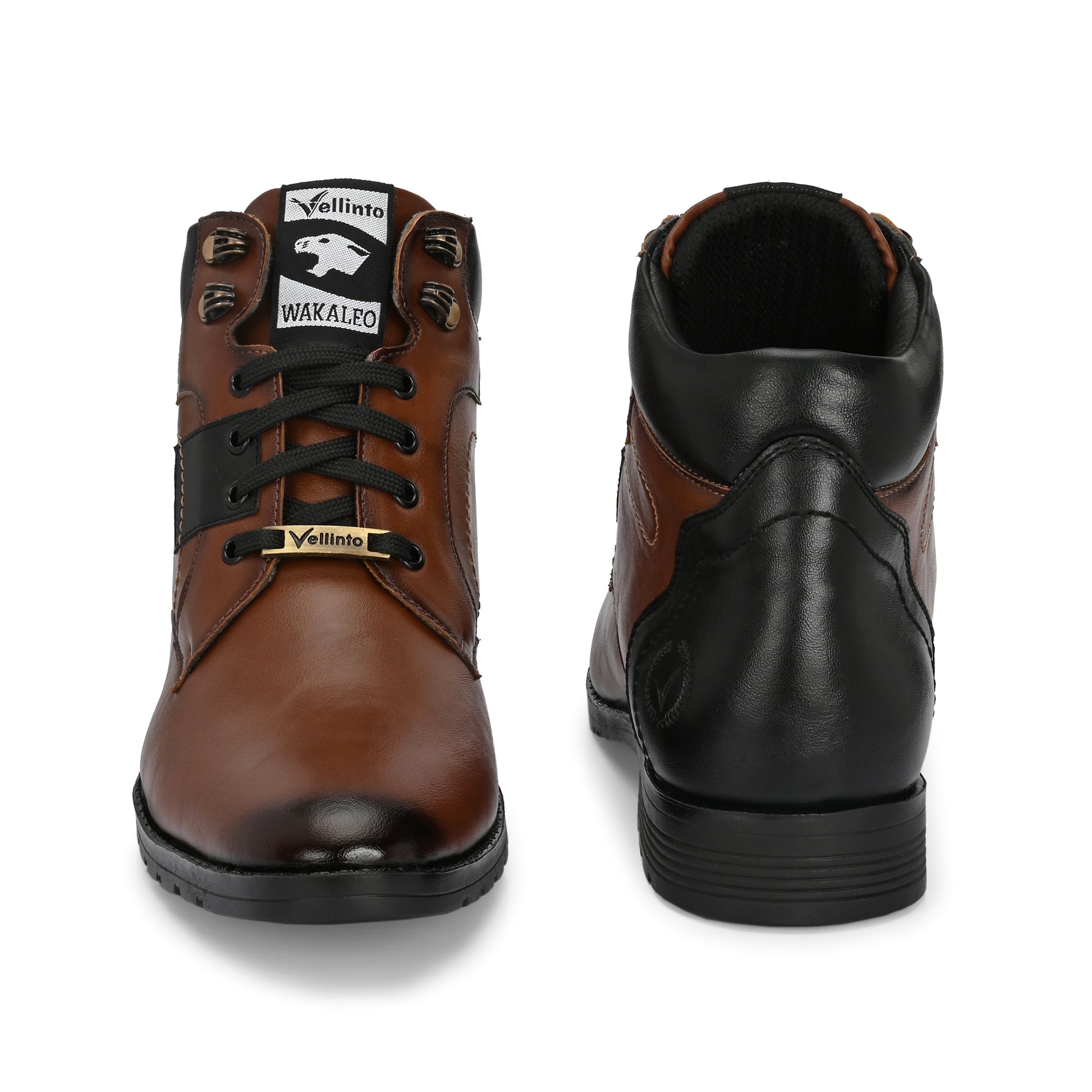 Vellinto Vellinto LUCAS Men's Mid Ankle Stylish Casual & Party Wear Lace-Up Boots Boots For Men