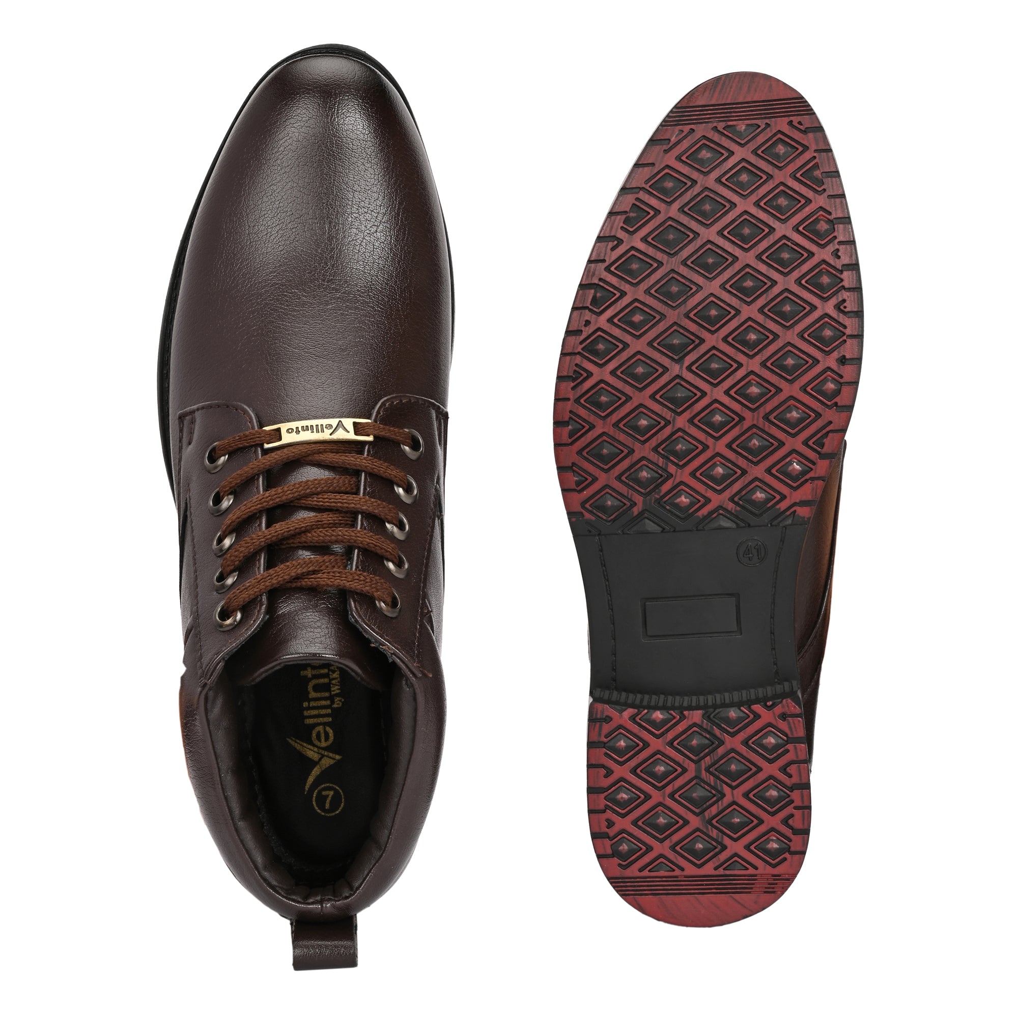 Vellinto INDIANA Men Mid Ankle Synthetic Leather Boots| Party & Office Wear Boots For Men