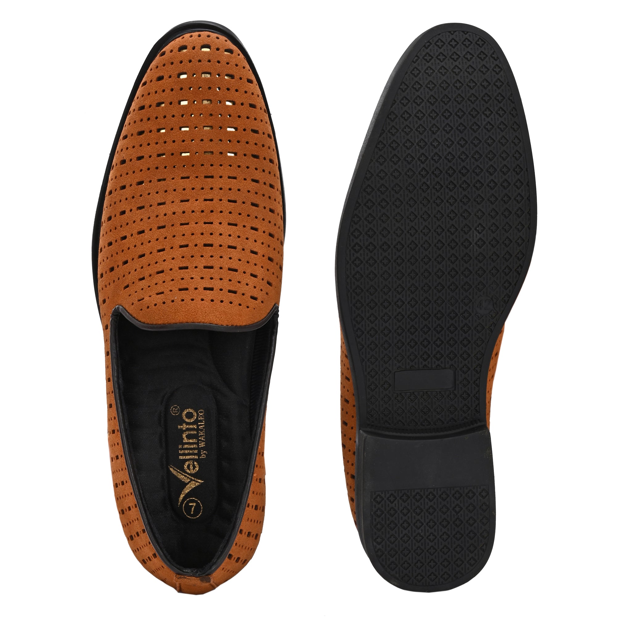 Vellinto ZENTRO Urban Classic Breathable Perforated Slipon Formal Comfort Loafer Party Wear For Men